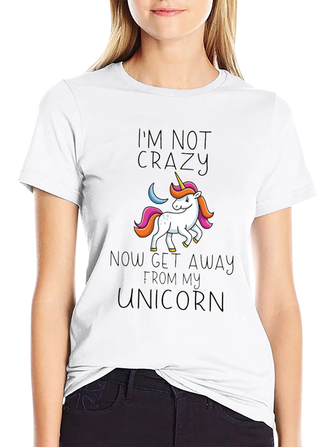 Im Not Crazy Unicorn Graphic Tee
