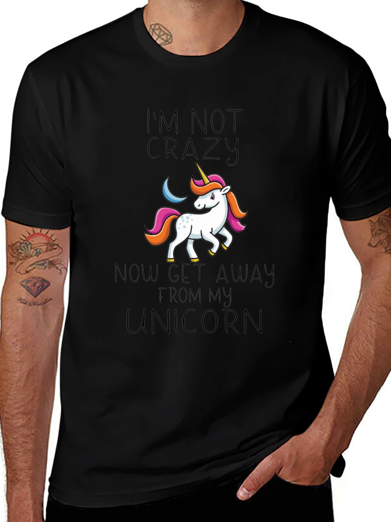 Im Not Crazy Unicorn Graphic Tee
