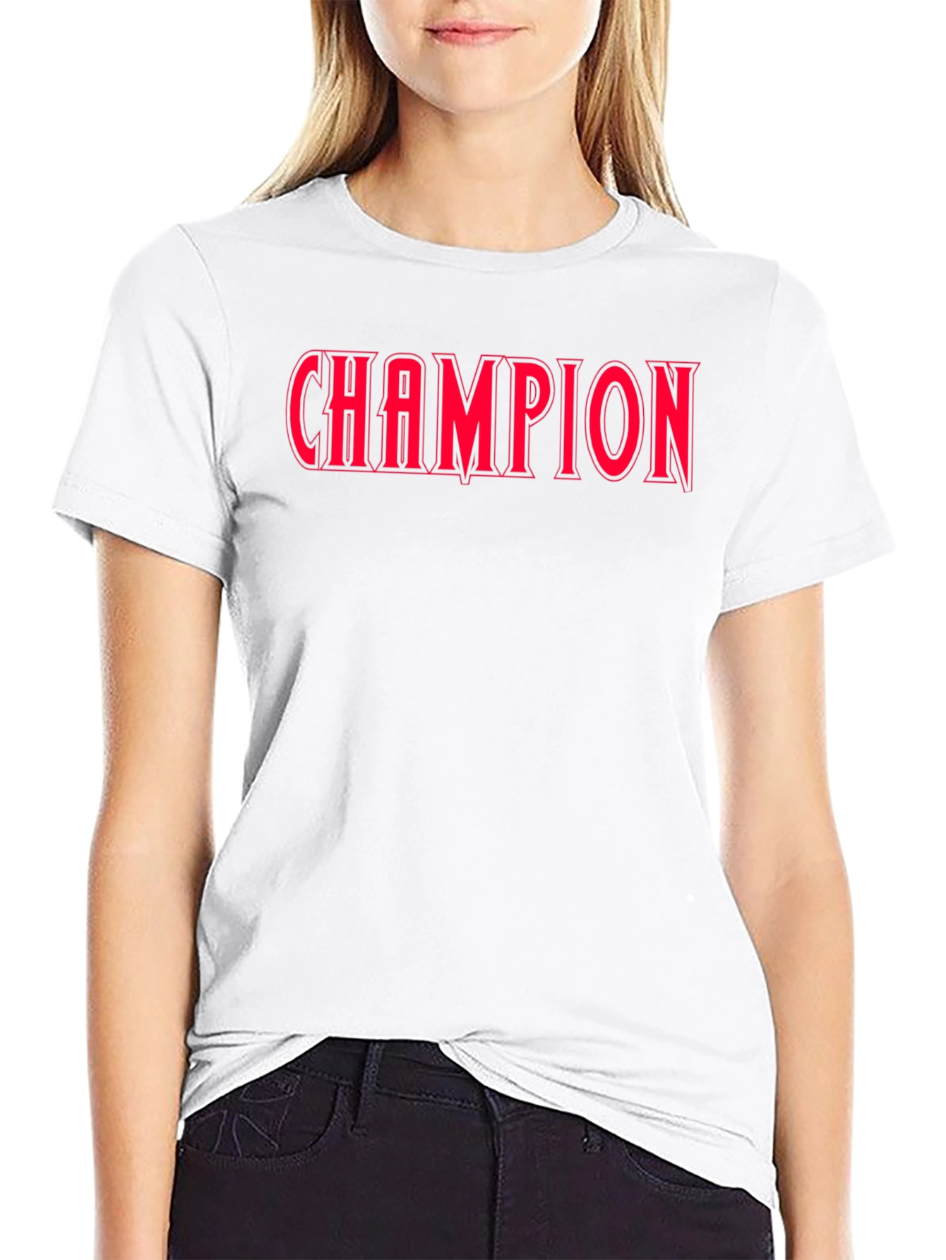 Champion Graphic Tee - Bold Red Print