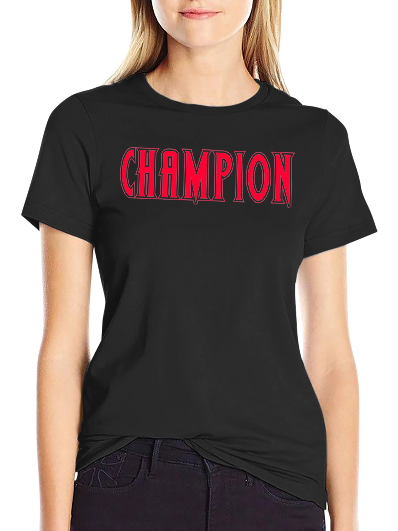 Champion Graphic Tee - Bold Red Print