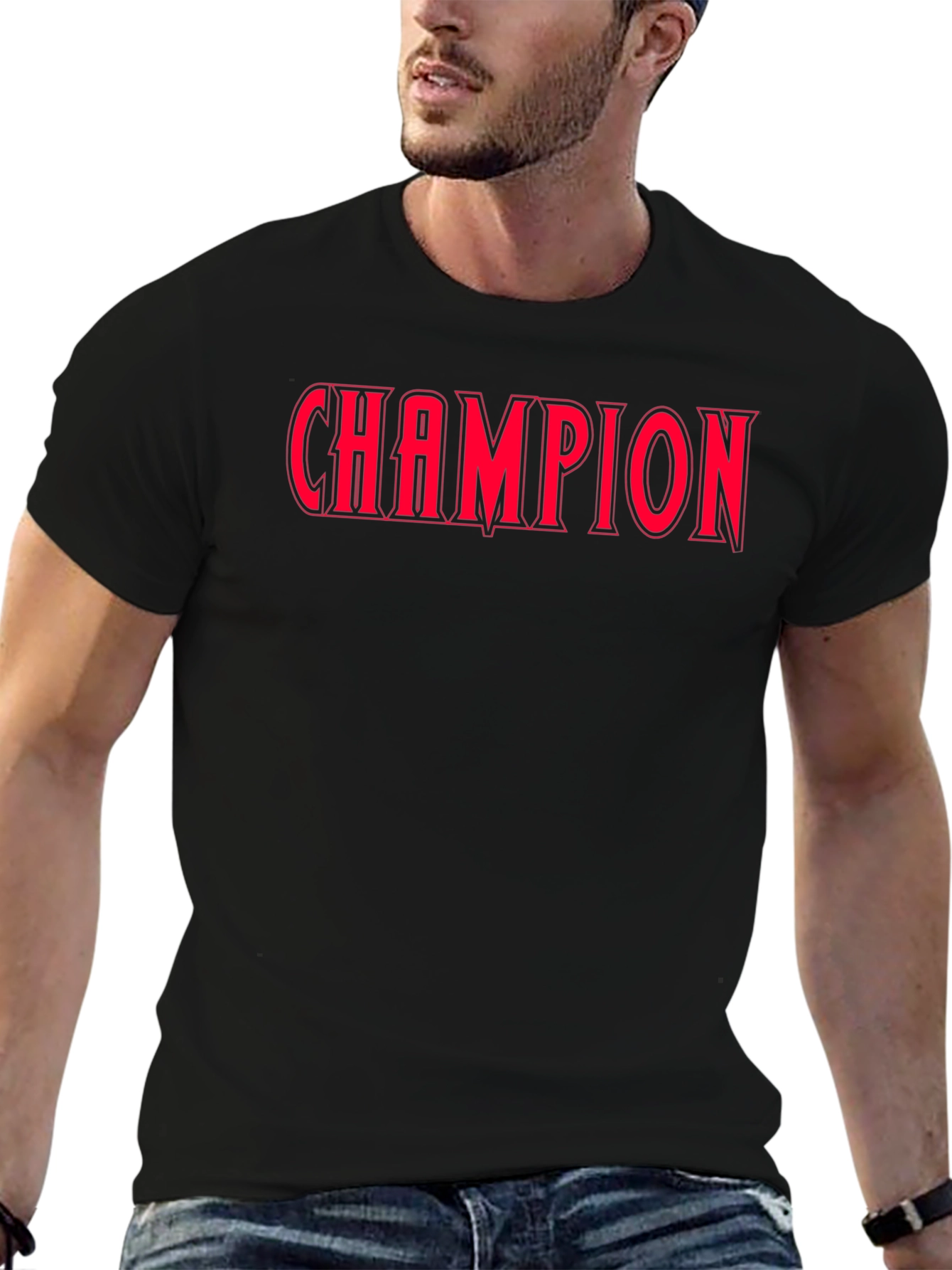 Champion Graphic Tee - Bold Red Print