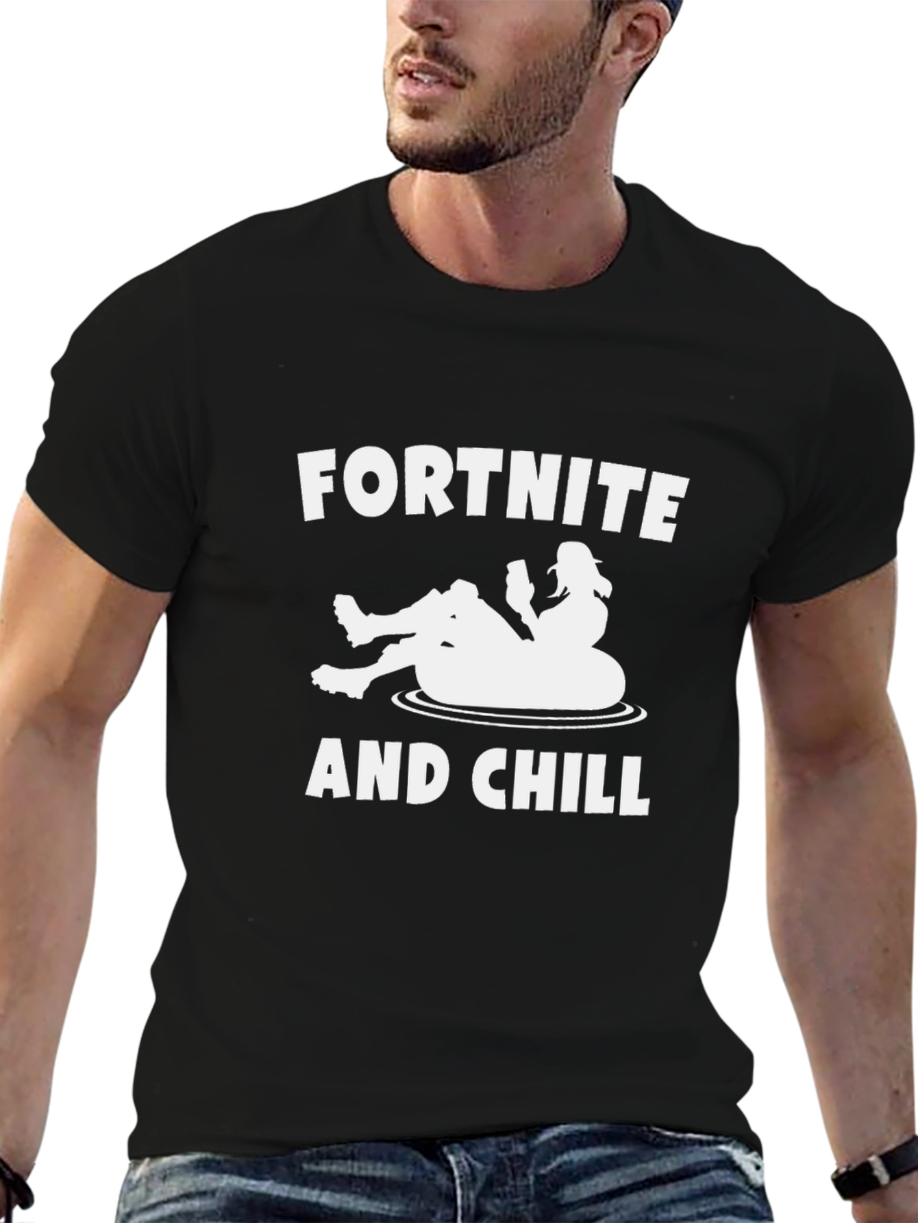 Fortnite and Chill Graphic T-Shirt
