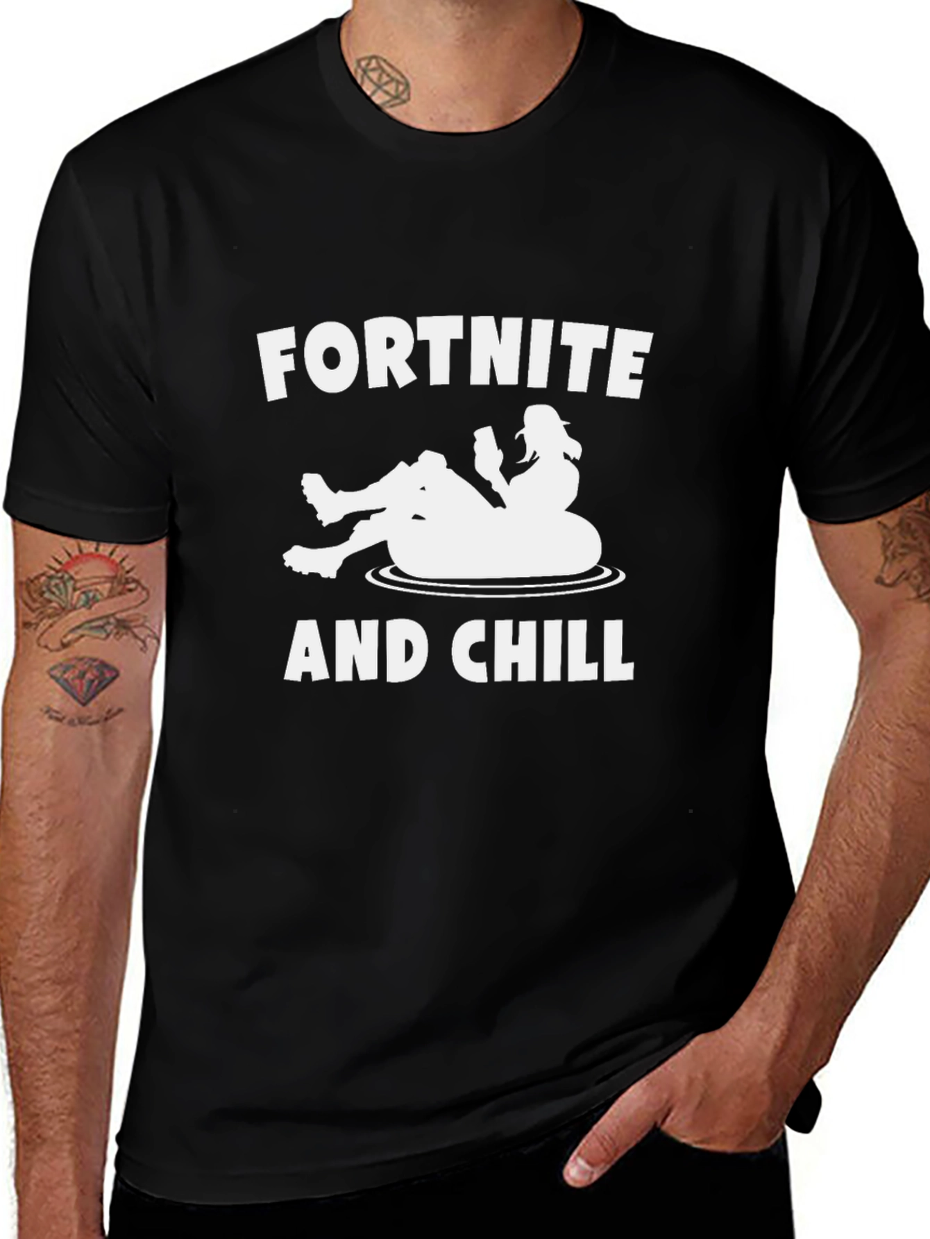 Fortnite and Chill Graphic T-Shirt