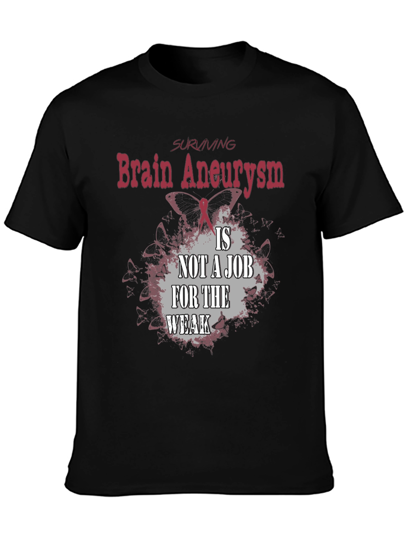 Brain Aneurysm Survivor T-Shirt - Black