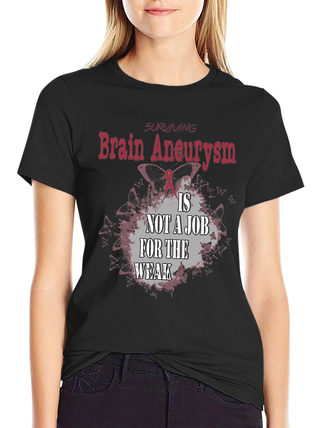Brain Aneurysm Survivor T-Shirt - Black