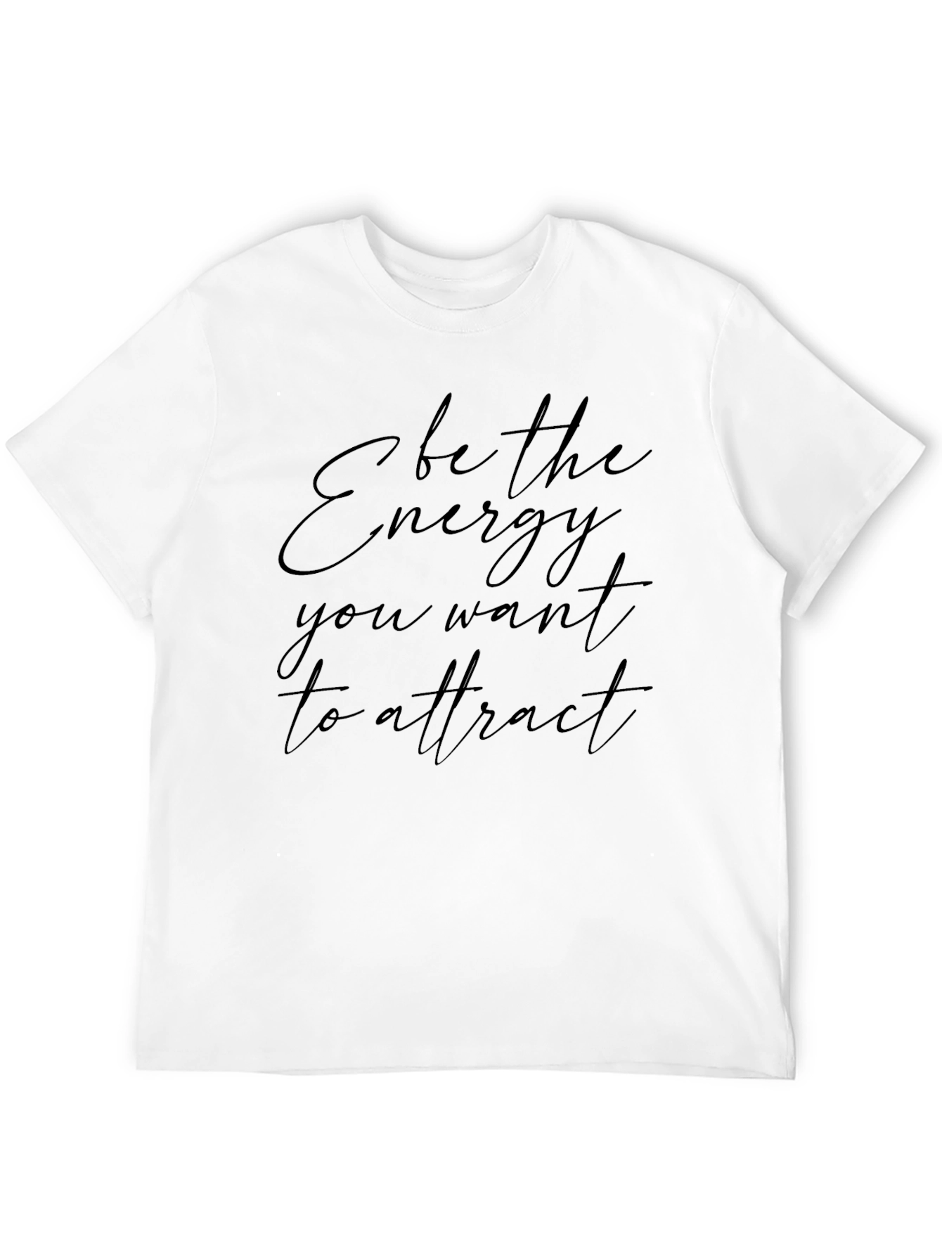 Energy Attract Graphic Tee - Black Stylish Everyday Wear