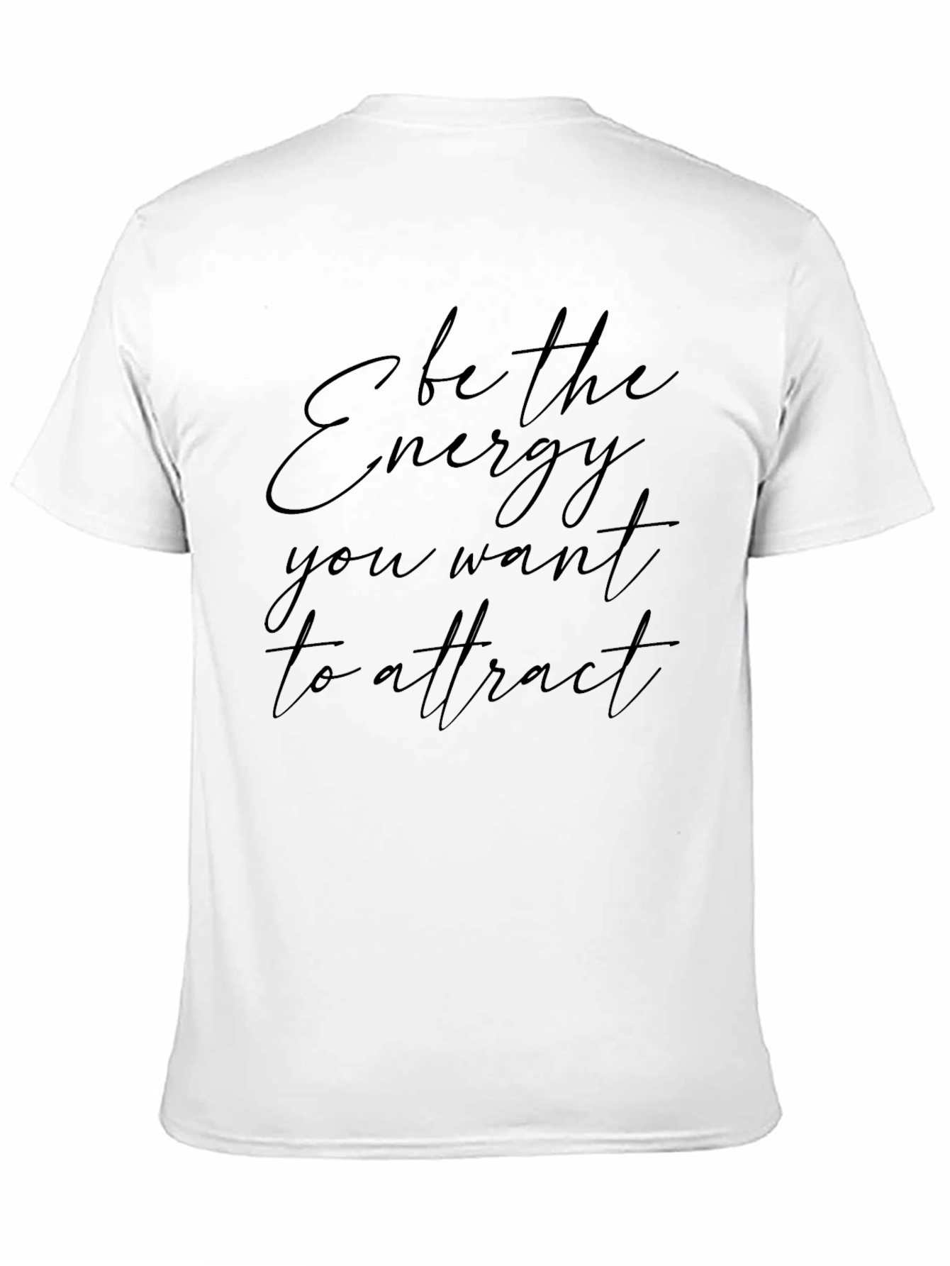 Energy Attract Graphic Tee - Black Stylish Everyday Wear