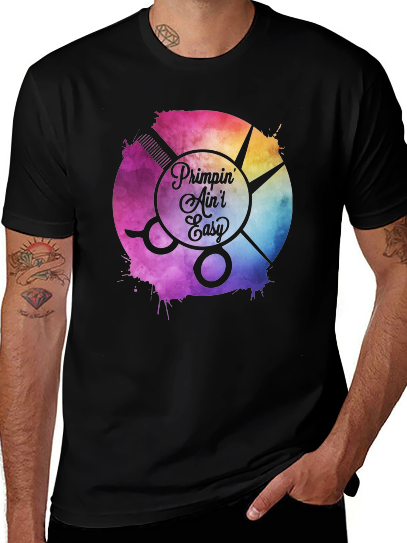 Primpin Aint Easy Barber T-Shirt