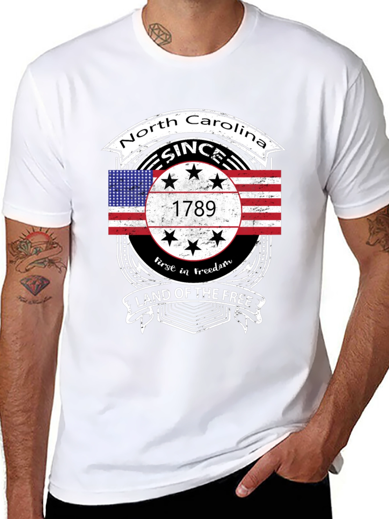 North Carolina Land of the Free T-Shirt