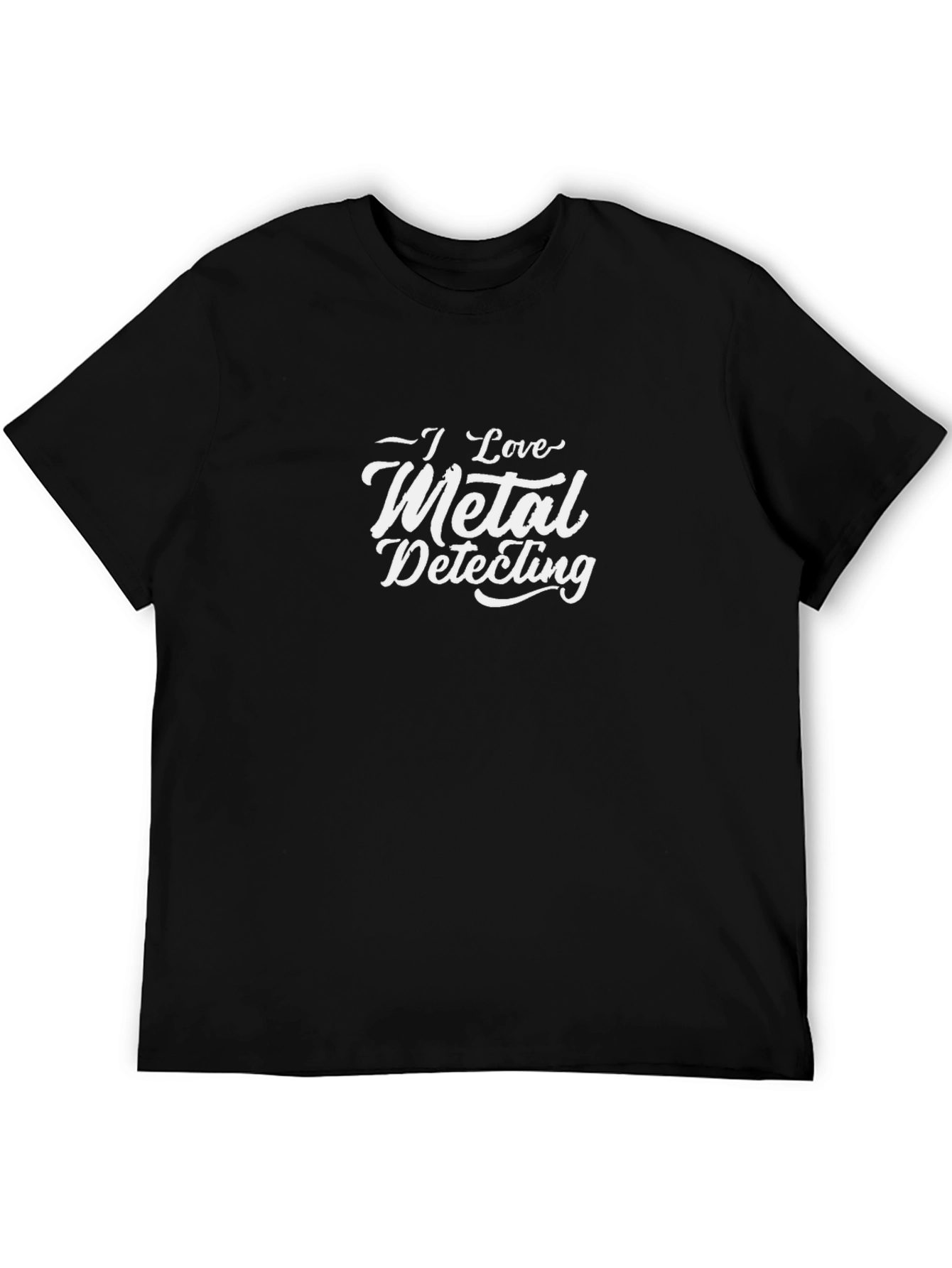 I Love Metal Detecting Black T-Shirt