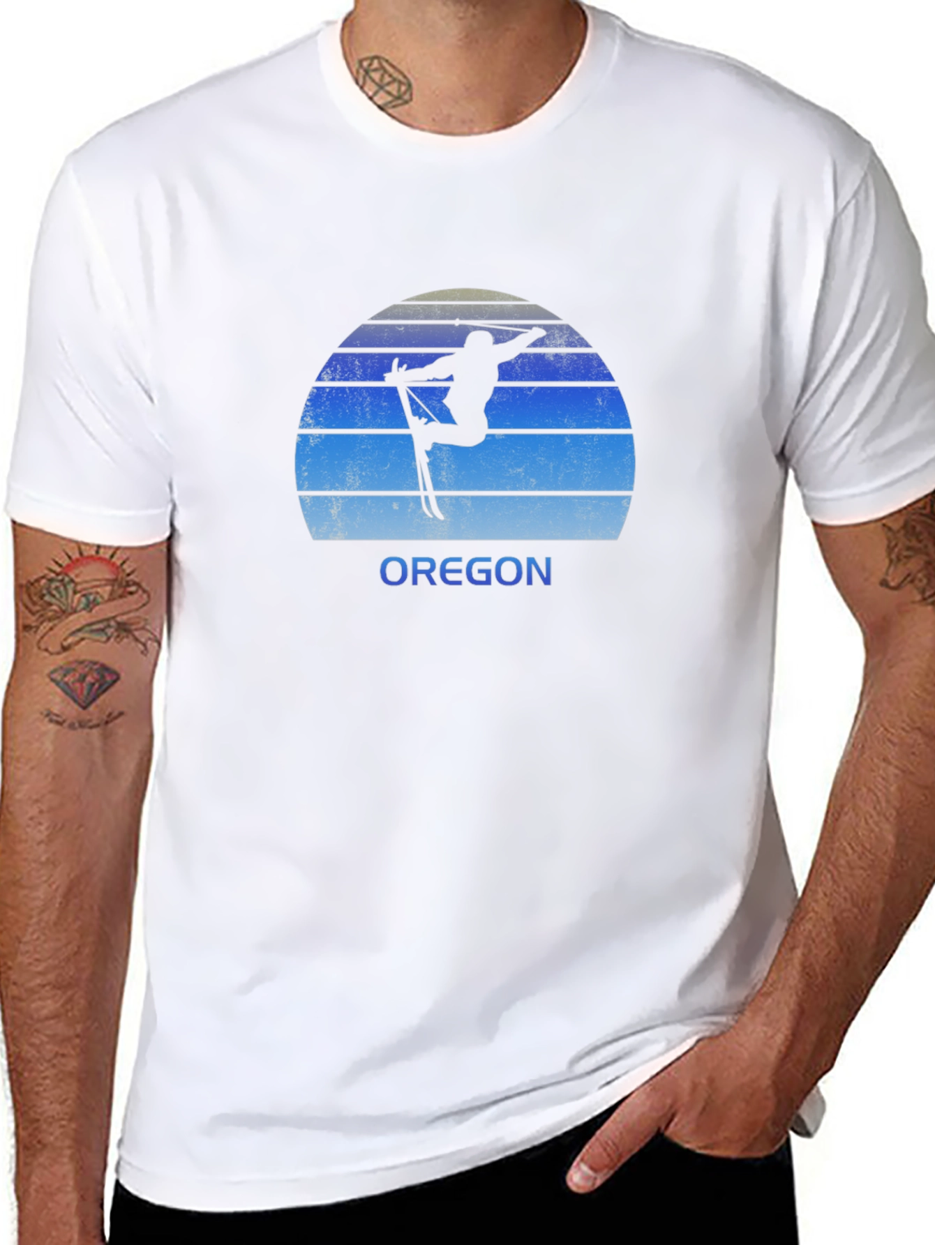 Oregon Ski T-Shirt: Retro Style