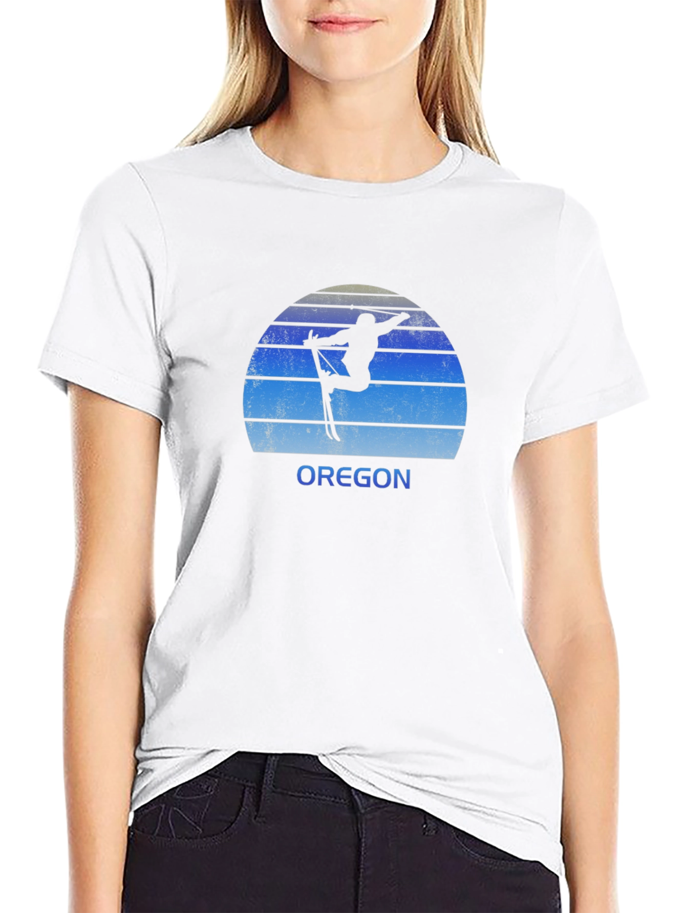 Oregon Ski T-Shirt: Retro Style