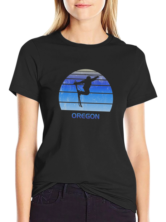 Oregon Ski T-Shirt: Retro Style