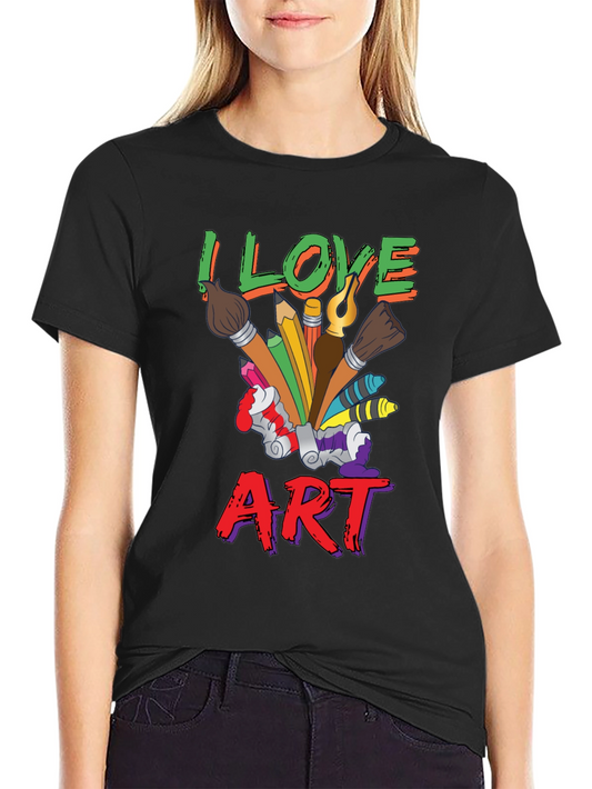 I Love Art T-Shirt - Artist Graphic Tee