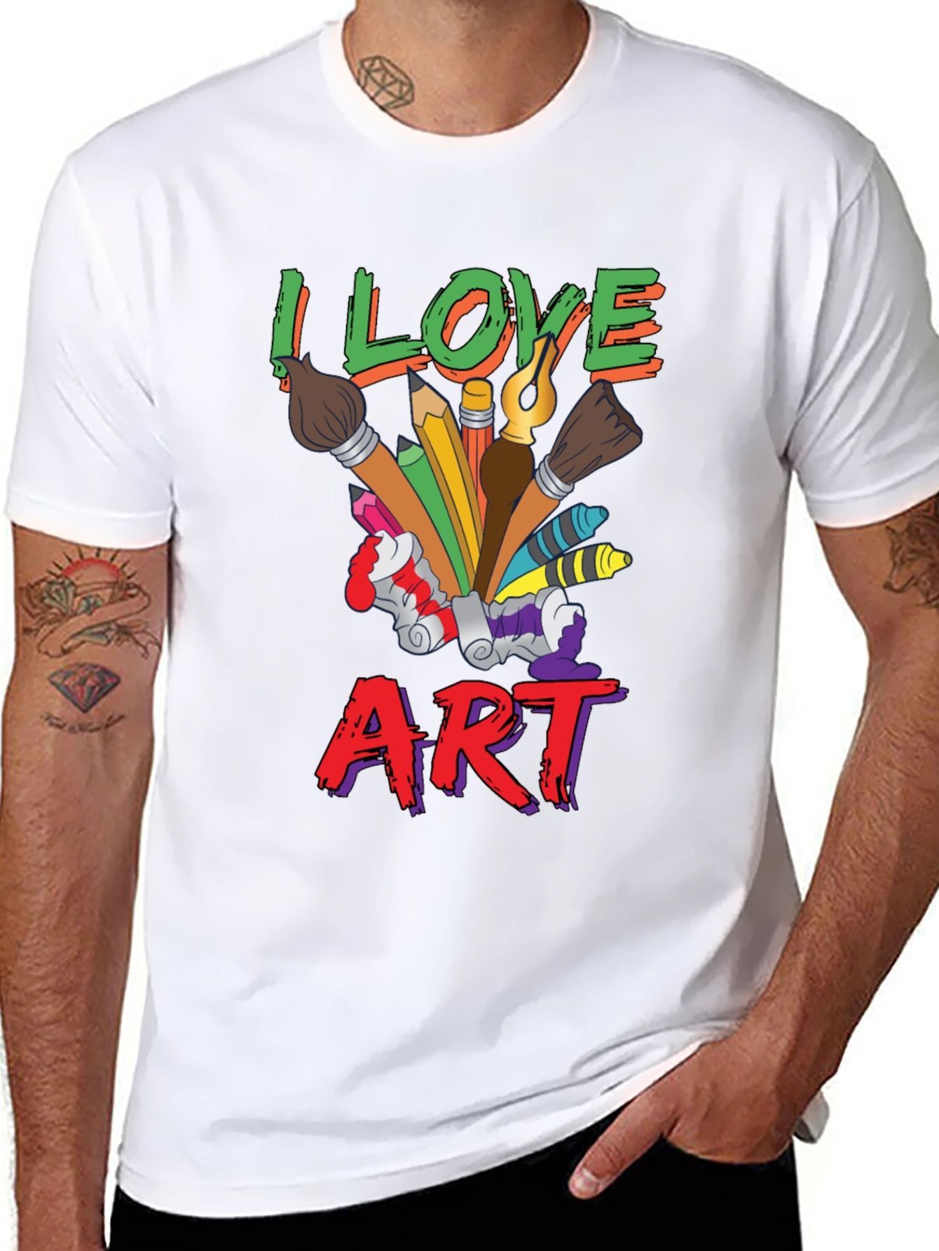 I Love Art T-Shirt - Artist Graphic Tee