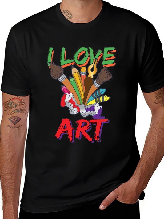 I Love Art T-Shirt - Artist Graphic Tee