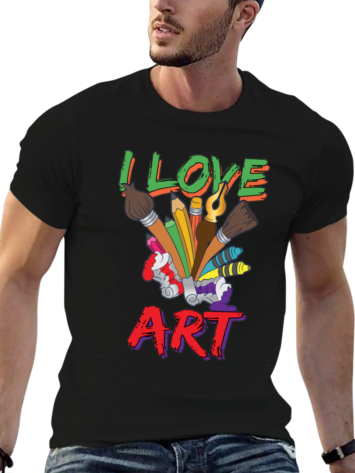 I Love Art T-Shirt - Artist Graphic Tee