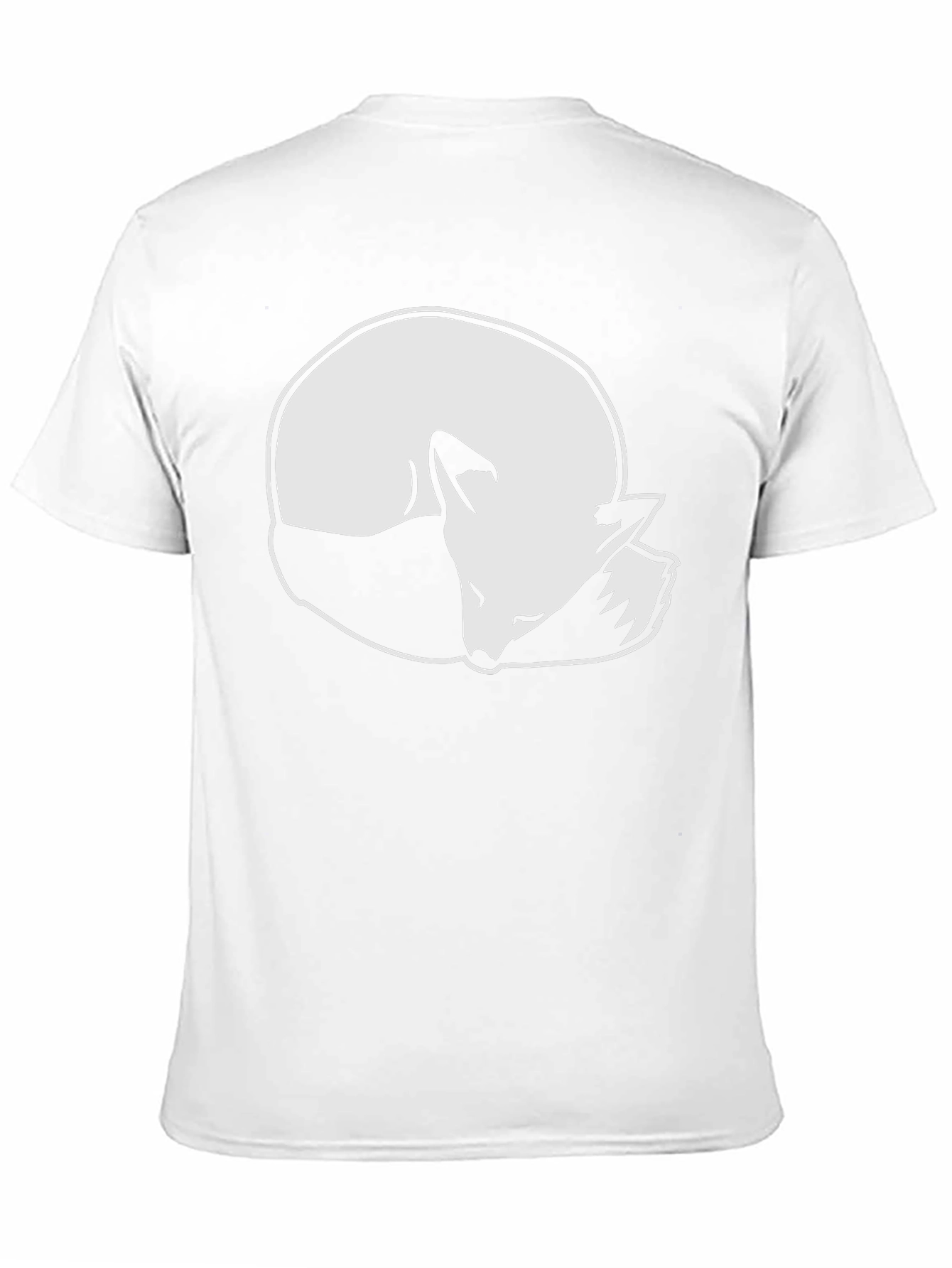 Sleeping Fox Graphic Tee - Stylish Black T-Shirt