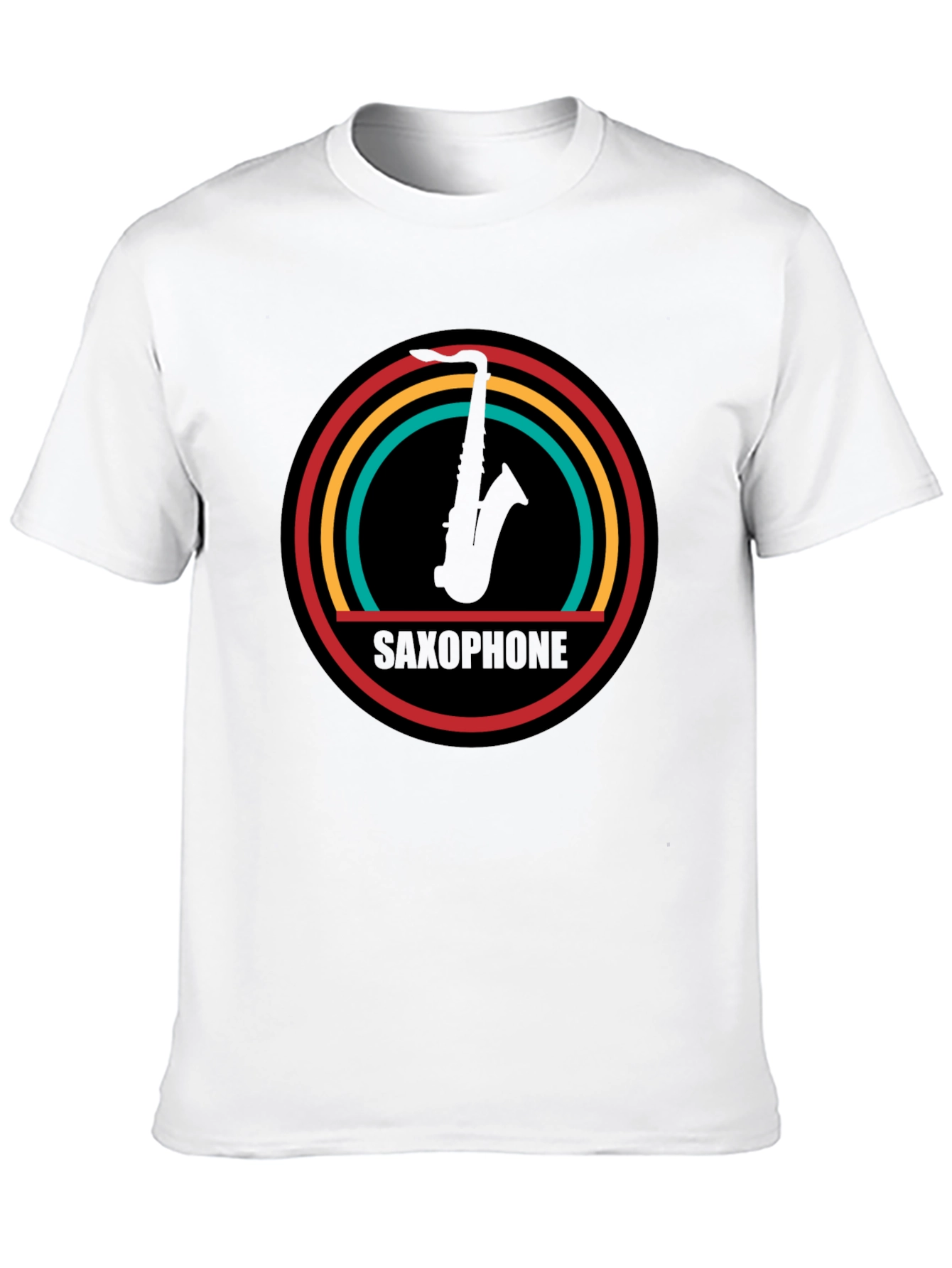 Retro Saxophone T-Shirt - Cool Music Tee