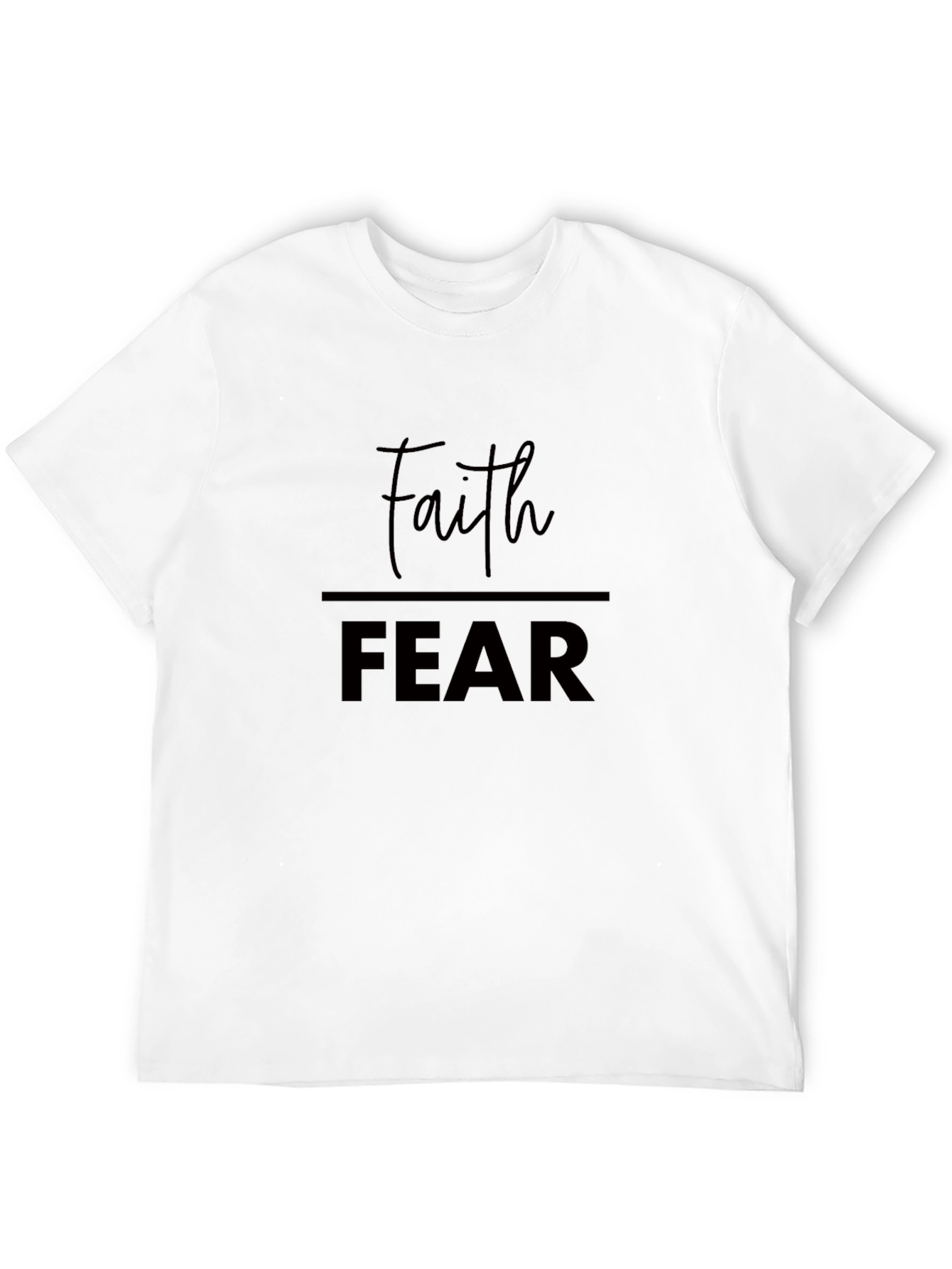 Faith Over Fear Black Graphic Tee