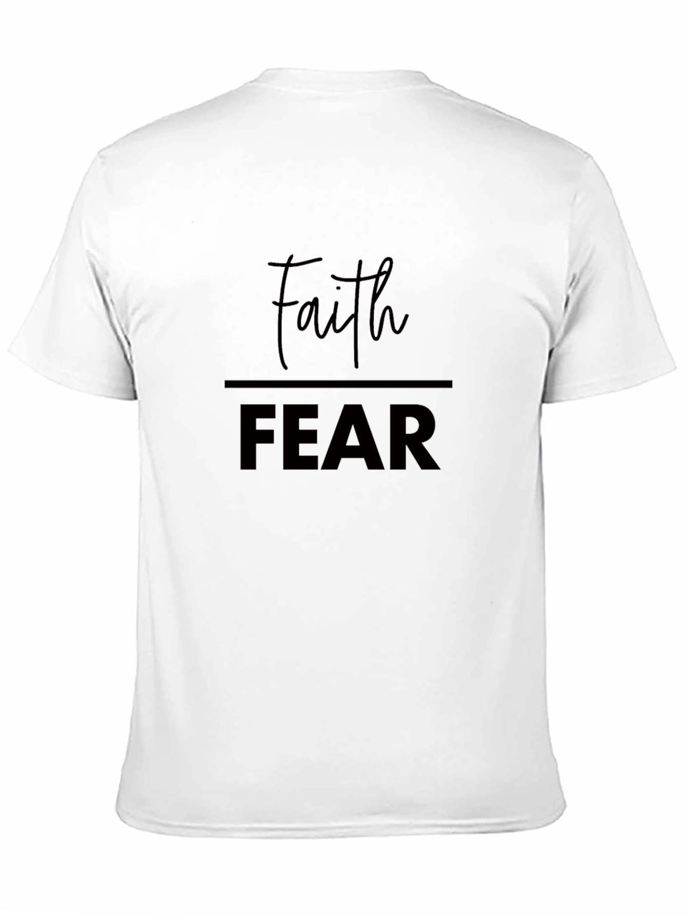 Faith Over Fear Black Graphic Tee