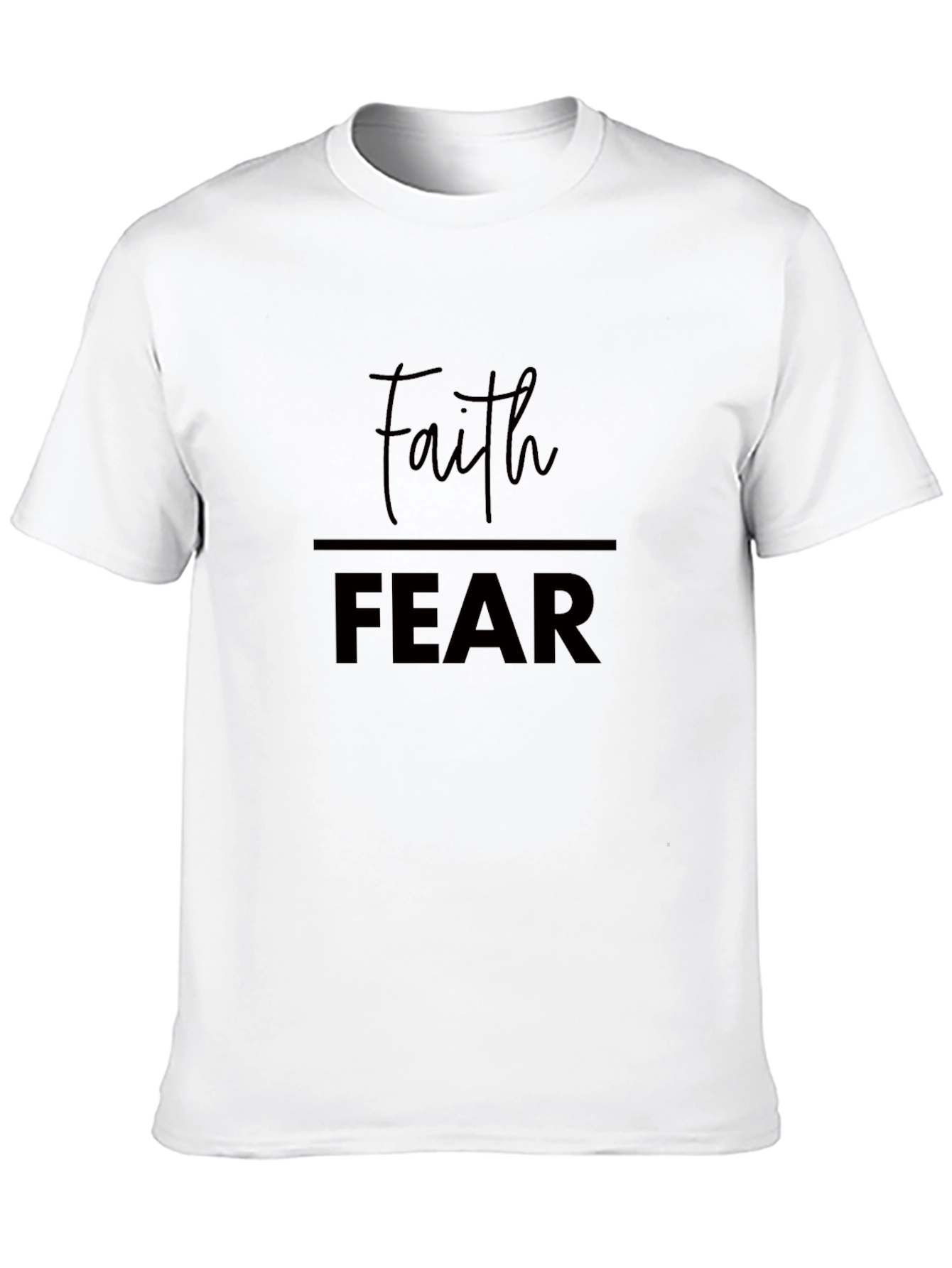 Faith Over Fear Black Graphic Tee