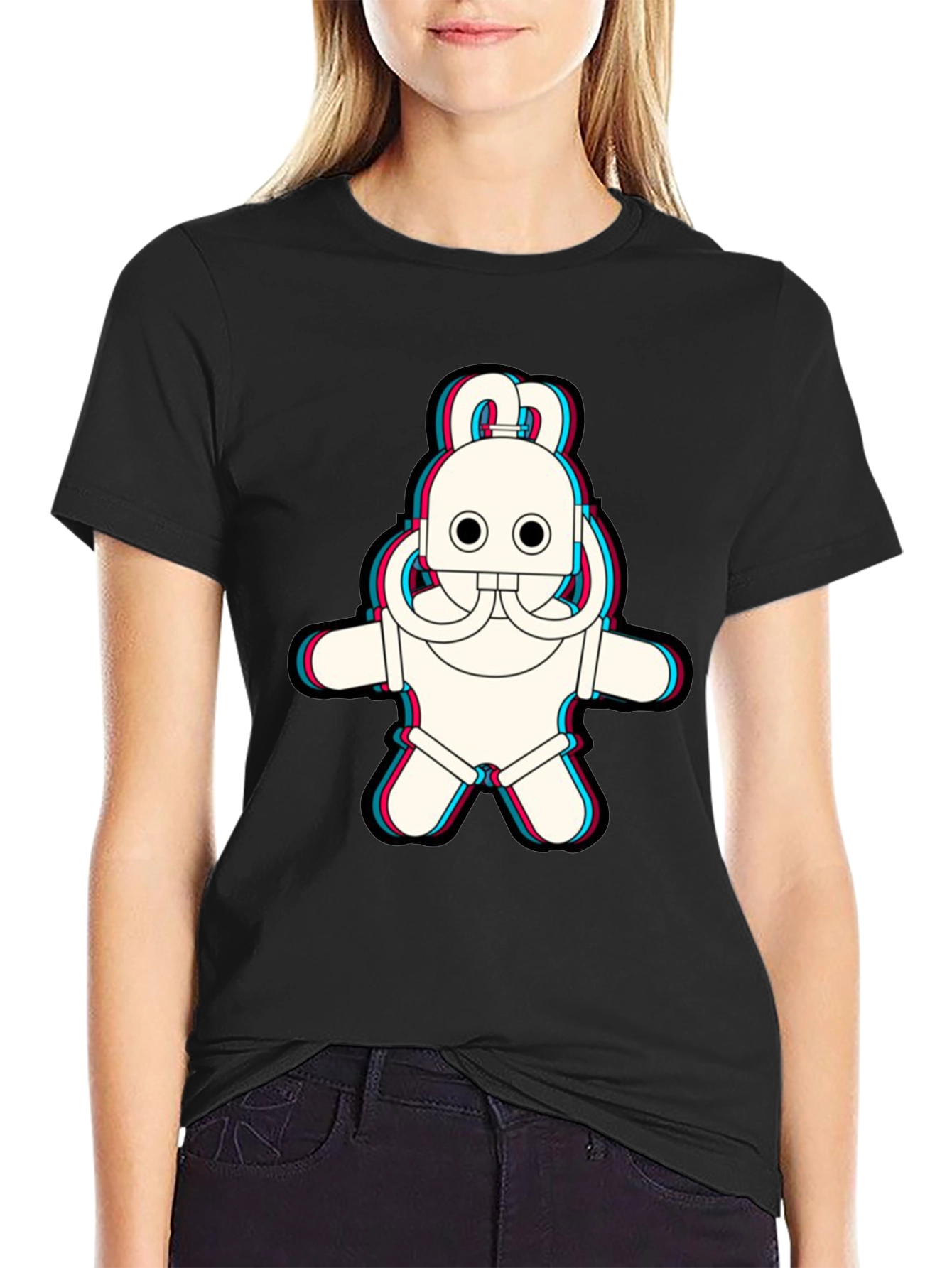 Diver Cartoon Black T-Shirt