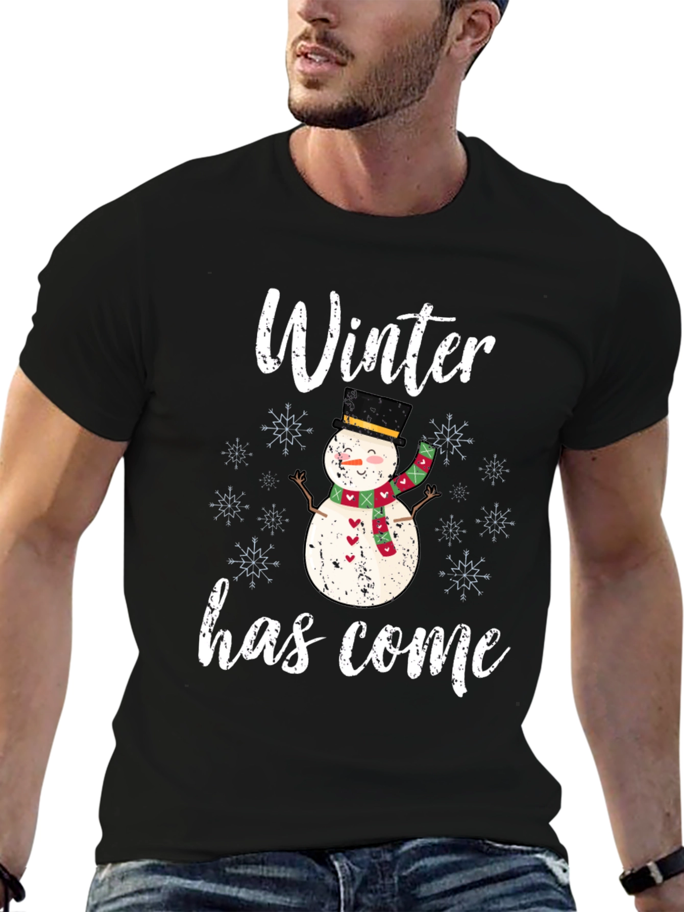 Winter Snowman Graphic Tee