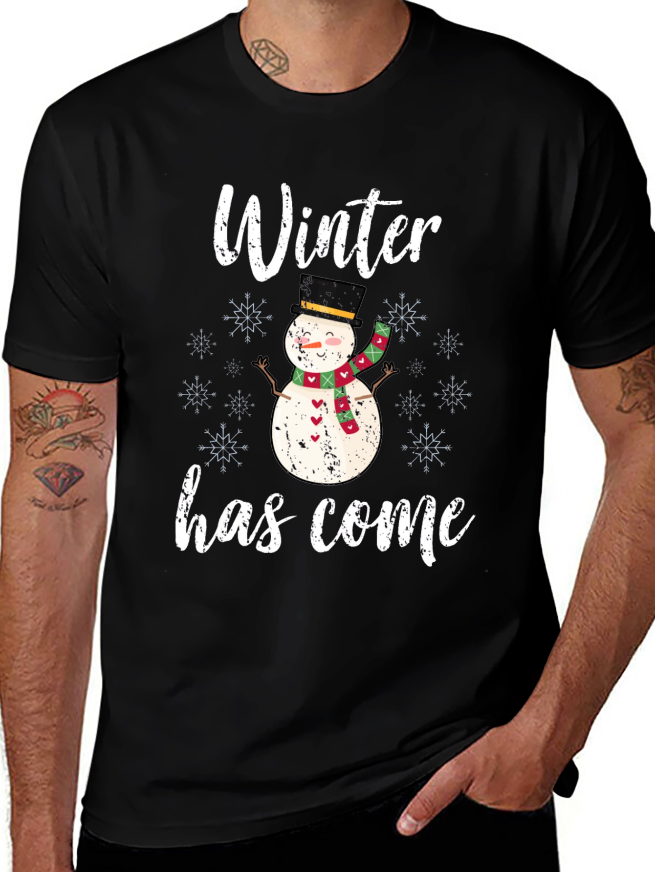 Winter Snowman Graphic Tee