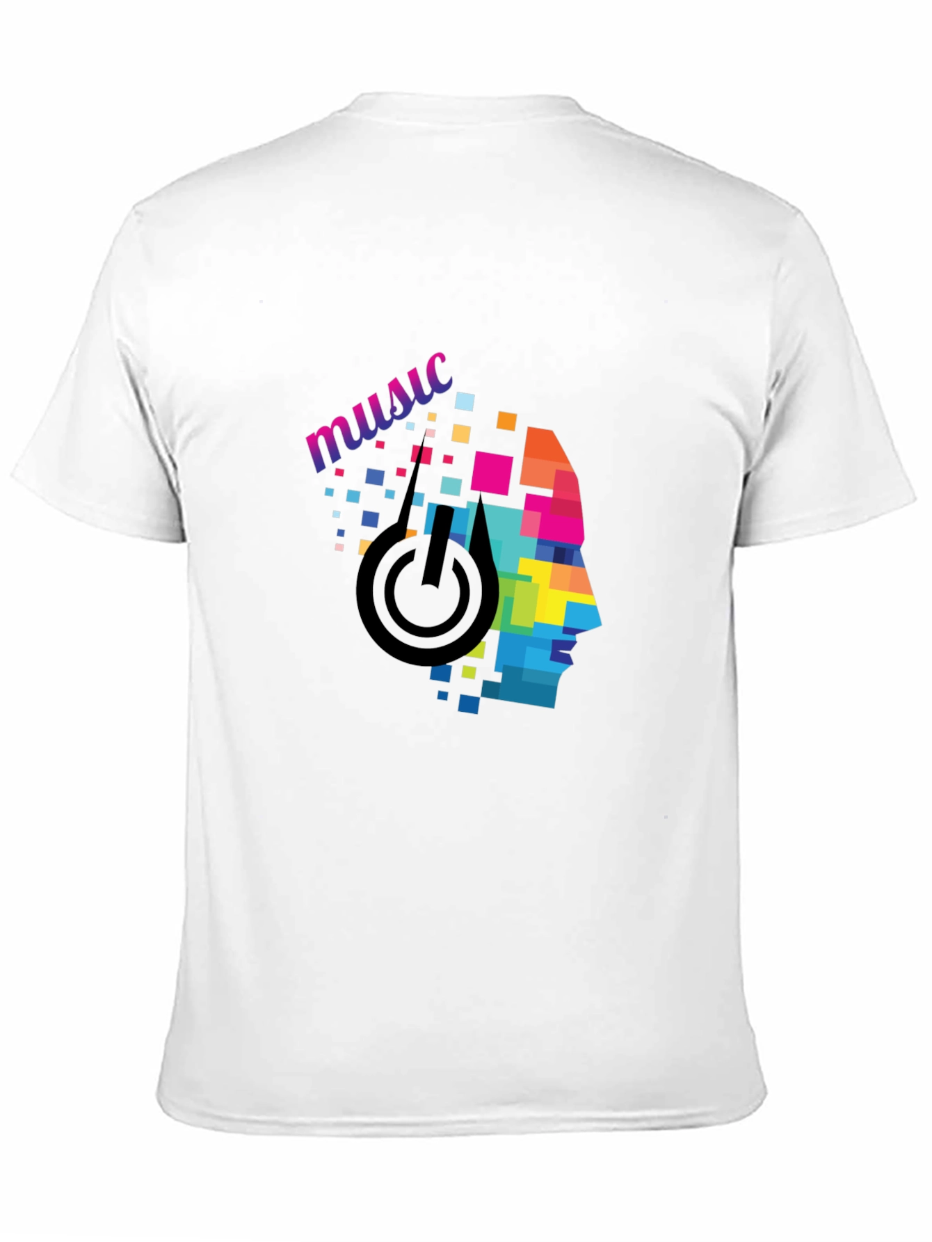 Pixel Art Music Headphone Graphic Tee