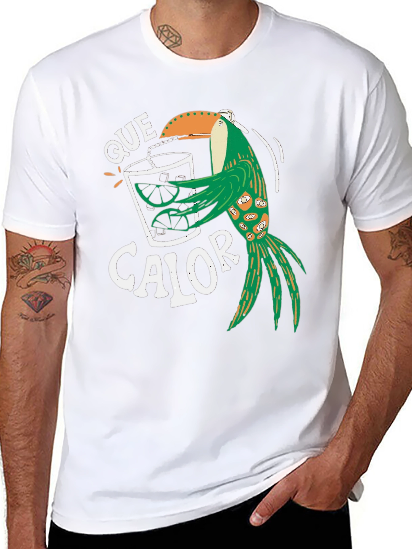 Que Calor Toucan T-Shirt - Tropical Graphic Tee