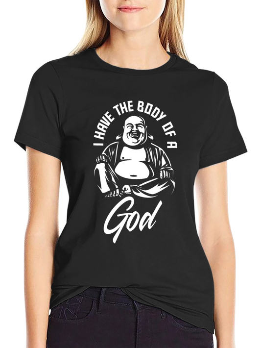 Body of a God Buddha T-Shirt - Black Graphic Tee