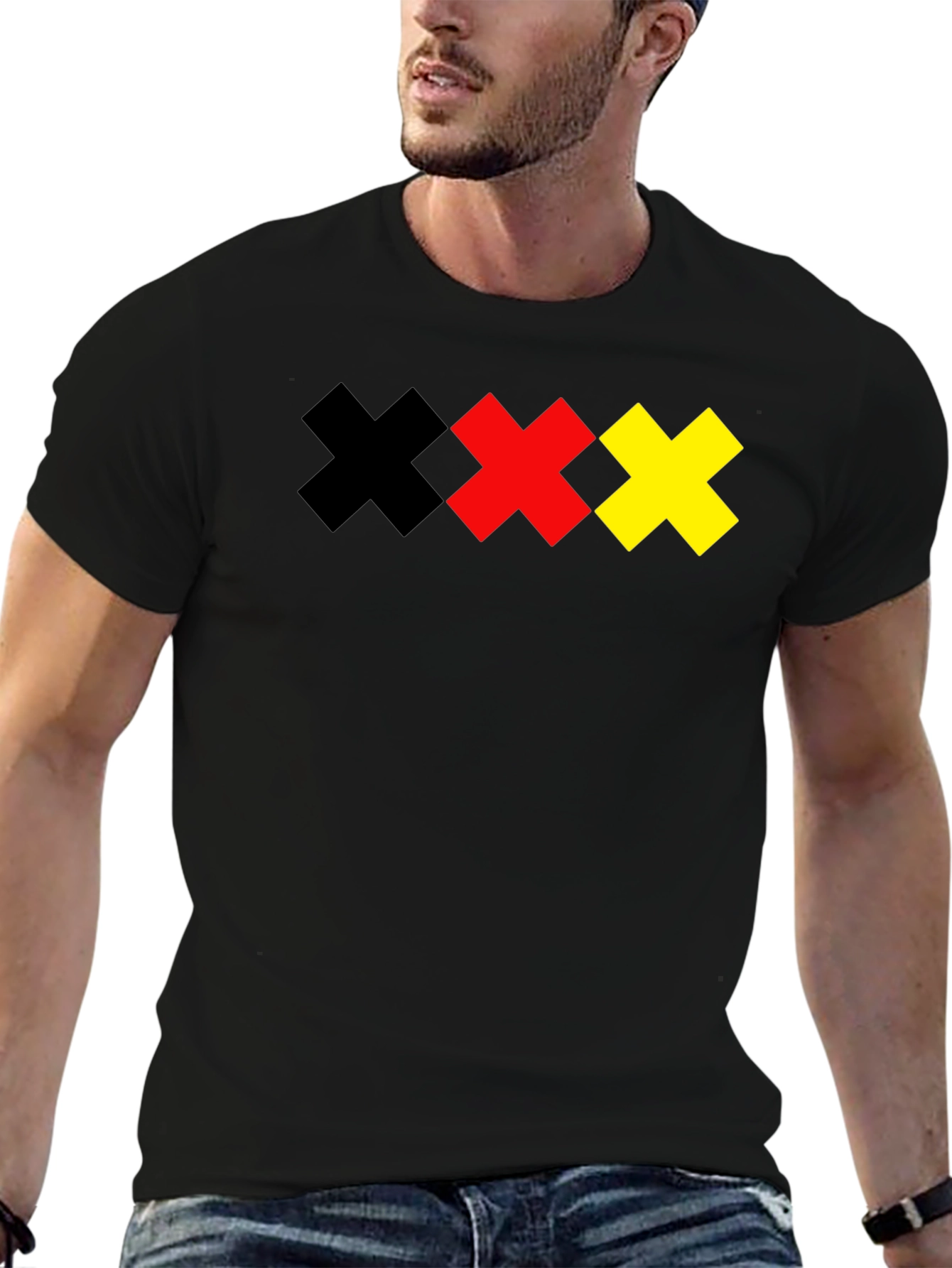 Amsterdam XXX T-Shirt - Black Cotton Graphic Tee