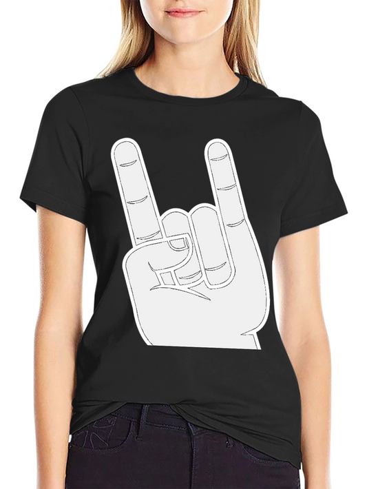 Rock On T-Shirt - Metal Hand Sign Graphic Tee