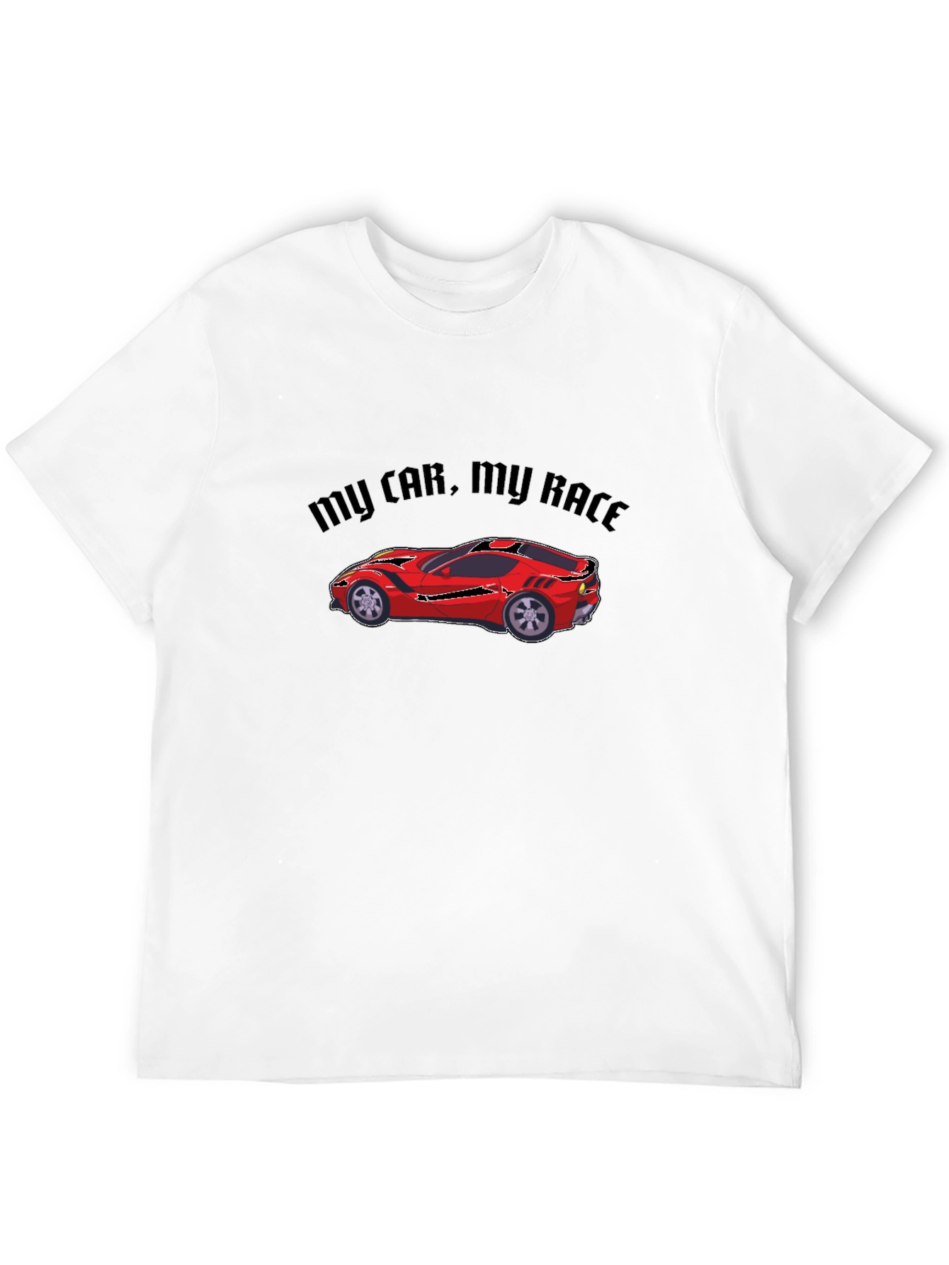 My Car My Race T-Shirt - Black Car Graphic