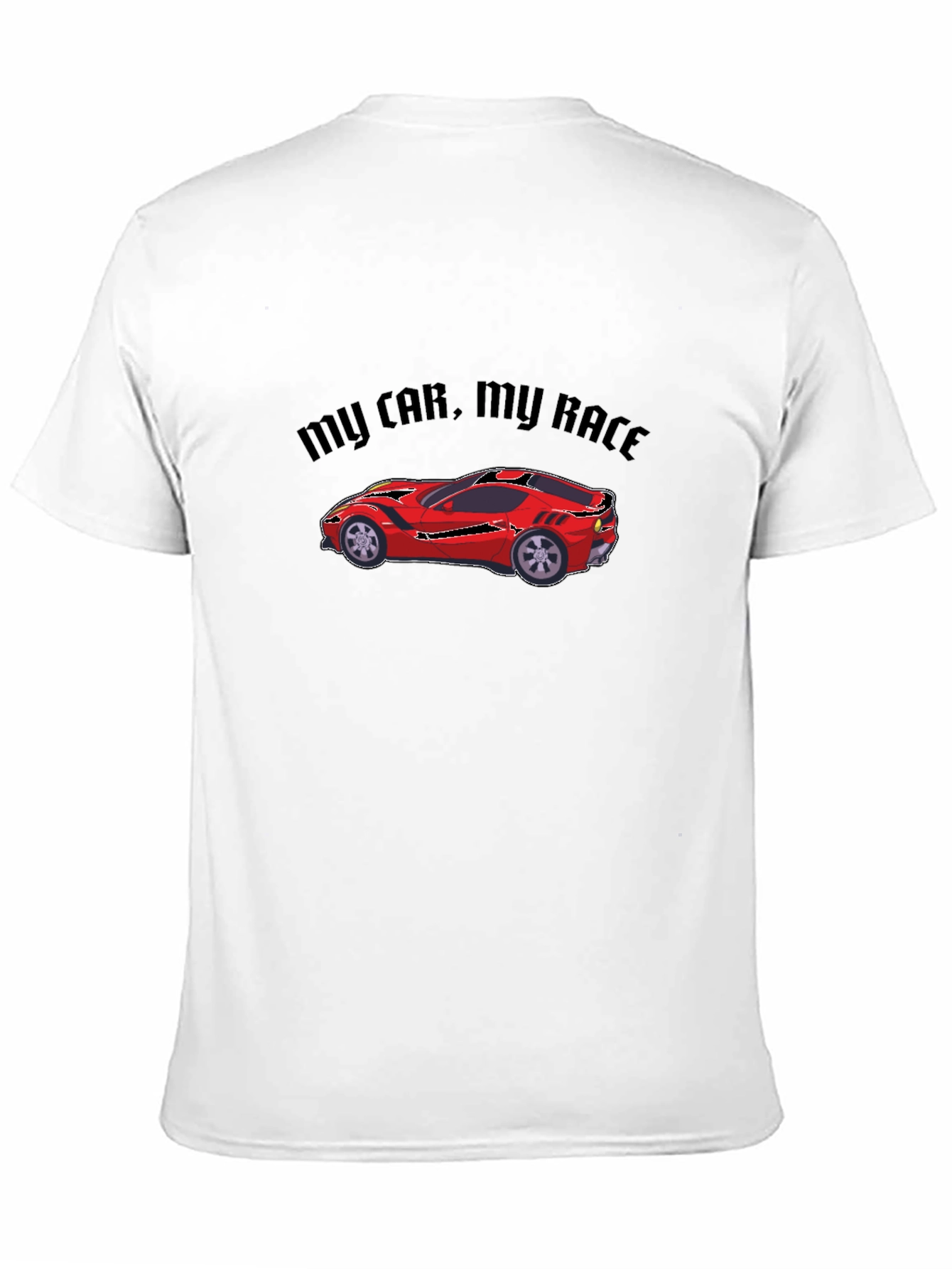 My Car My Race T-Shirt - Black Car Graphic