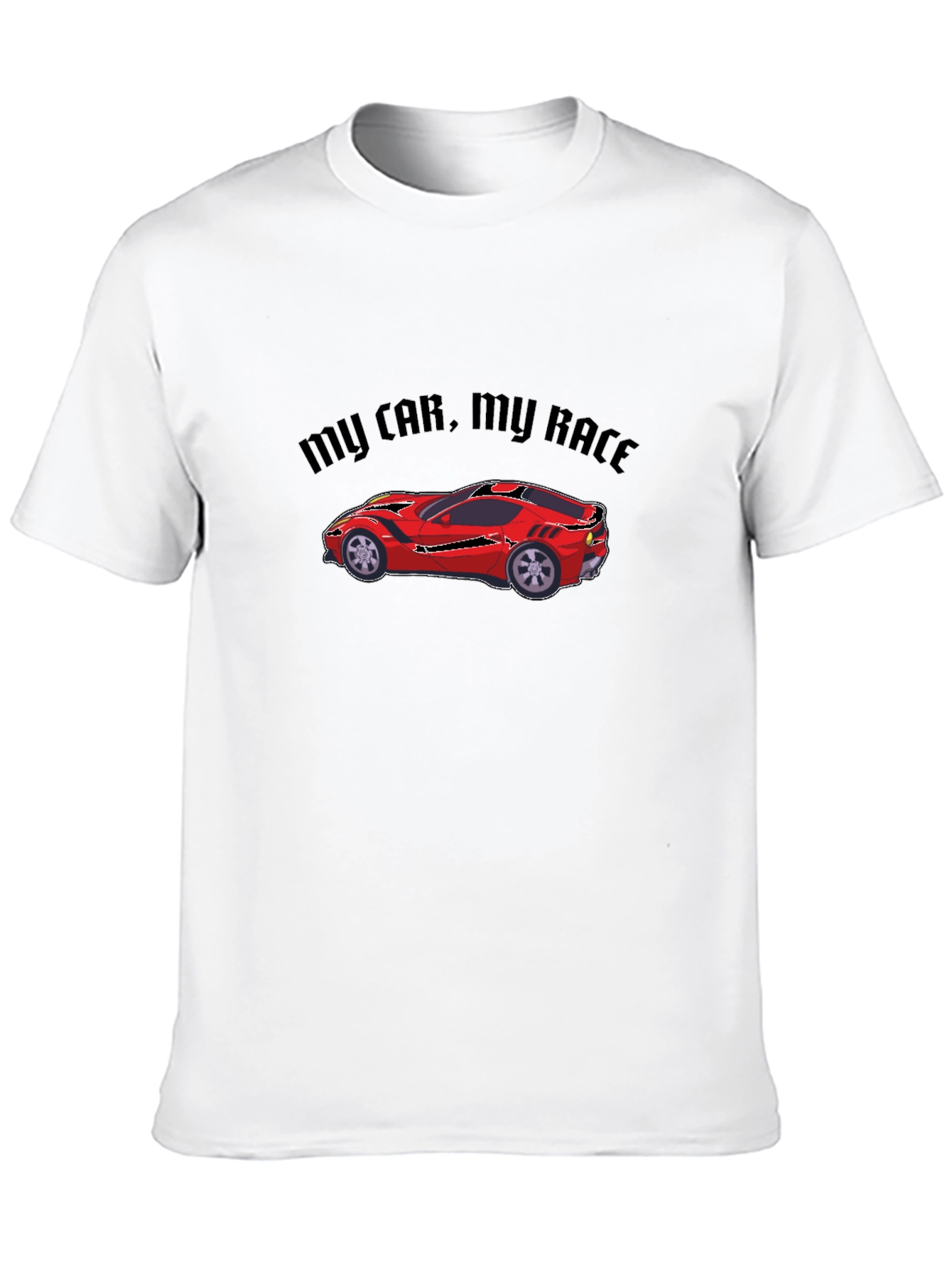 My Car My Race T-Shirt - Black Car Graphic