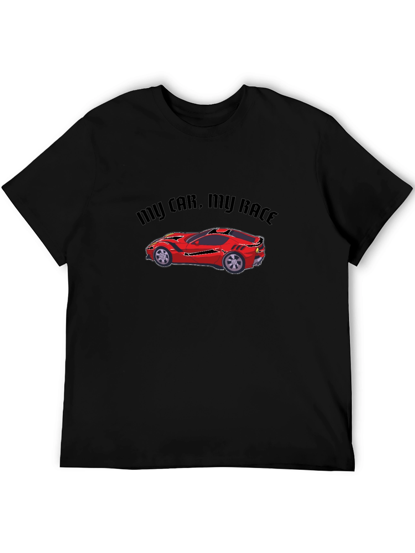 My Car My Race T-Shirt - Black Car Graphic