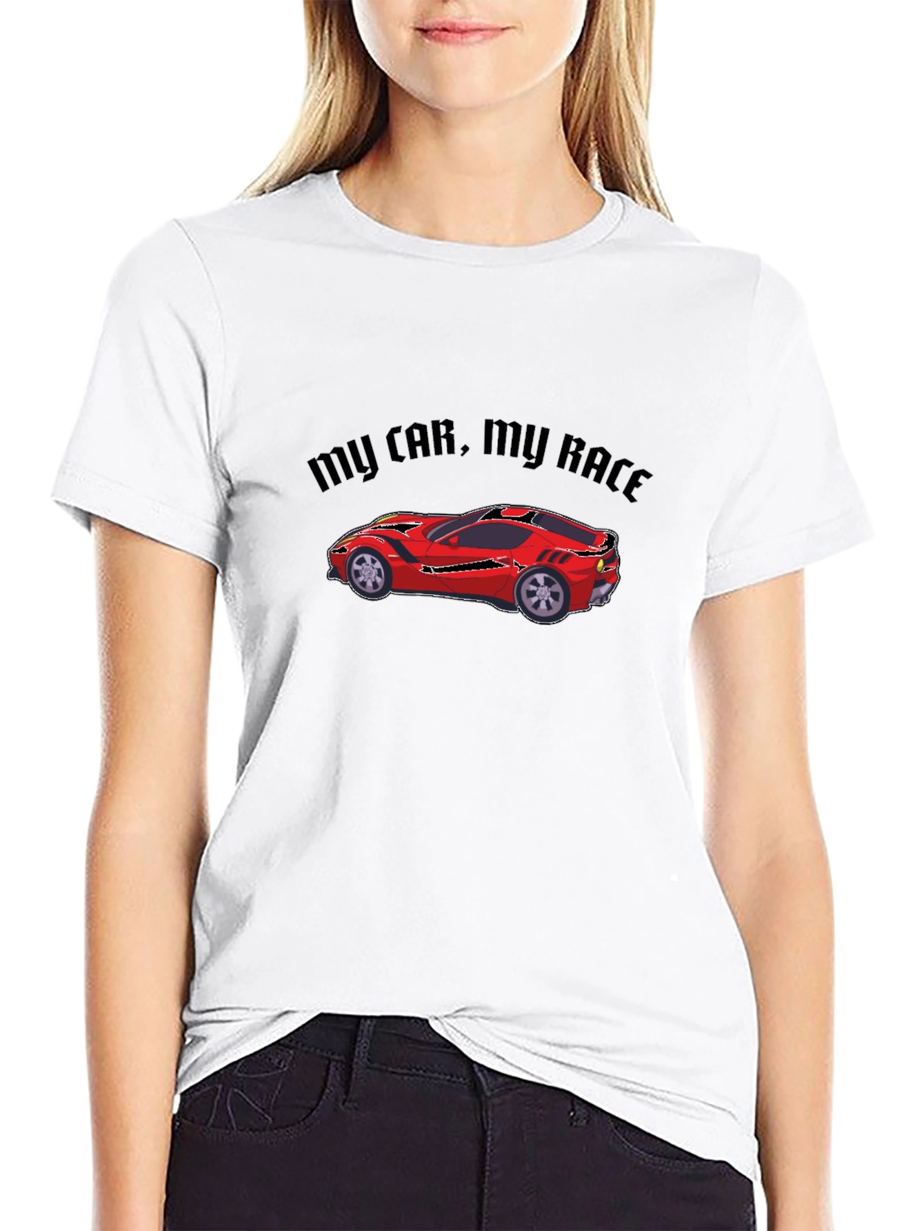 My Car My Race T-Shirt - Black Car Graphic