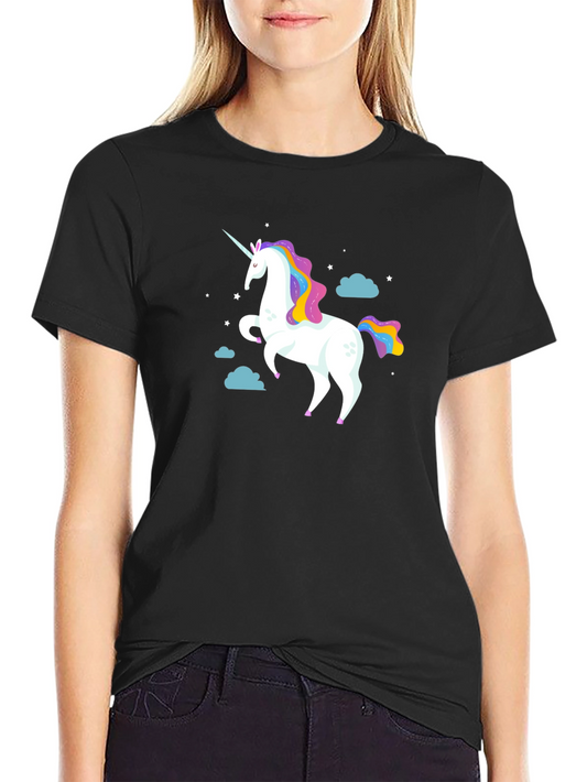 Unicorn Graphic Tee - Magical Black T-Shirt