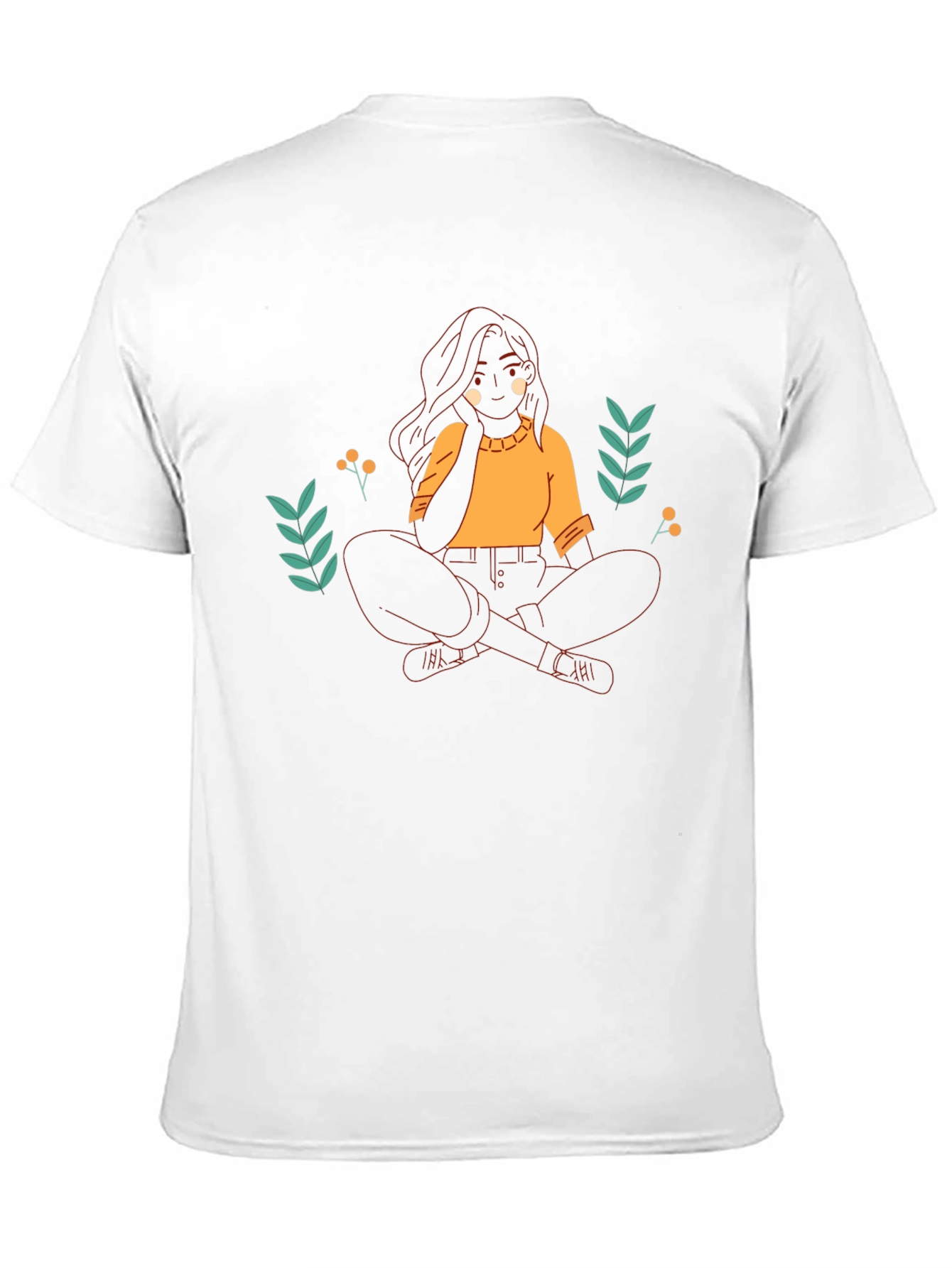 Relaxed Woman Graphic Black T-Shirt