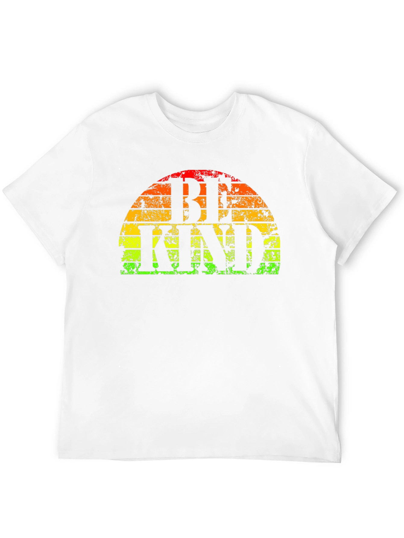 Be Kind T-Shirt - Retro Rainbow Graphic Tee