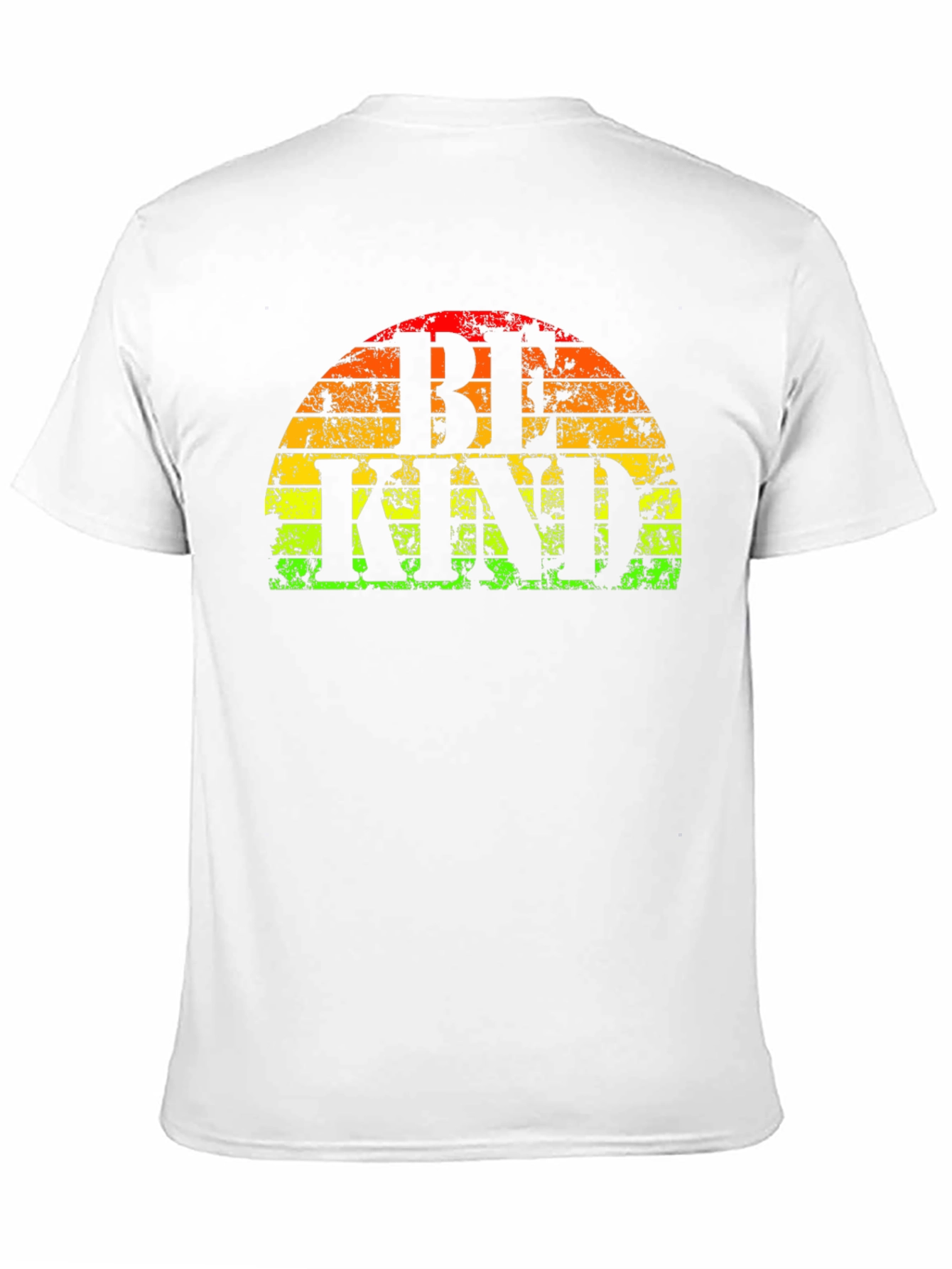 Be Kind T-Shirt - Retro Rainbow Graphic Tee