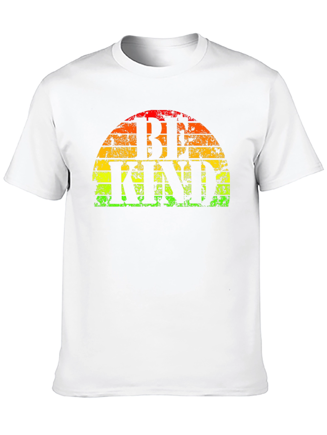 Be Kind T-Shirt - Retro Rainbow Graphic Tee