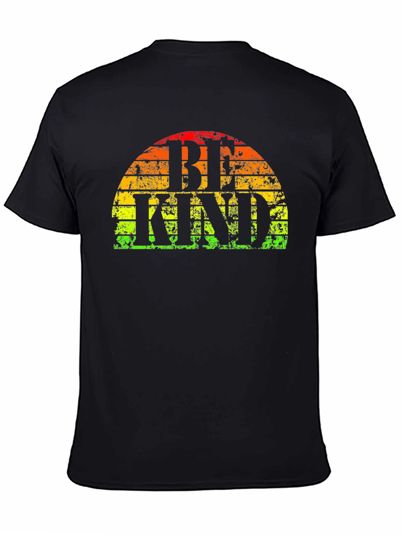 Be Kind T-Shirt - Retro Rainbow Graphic Tee