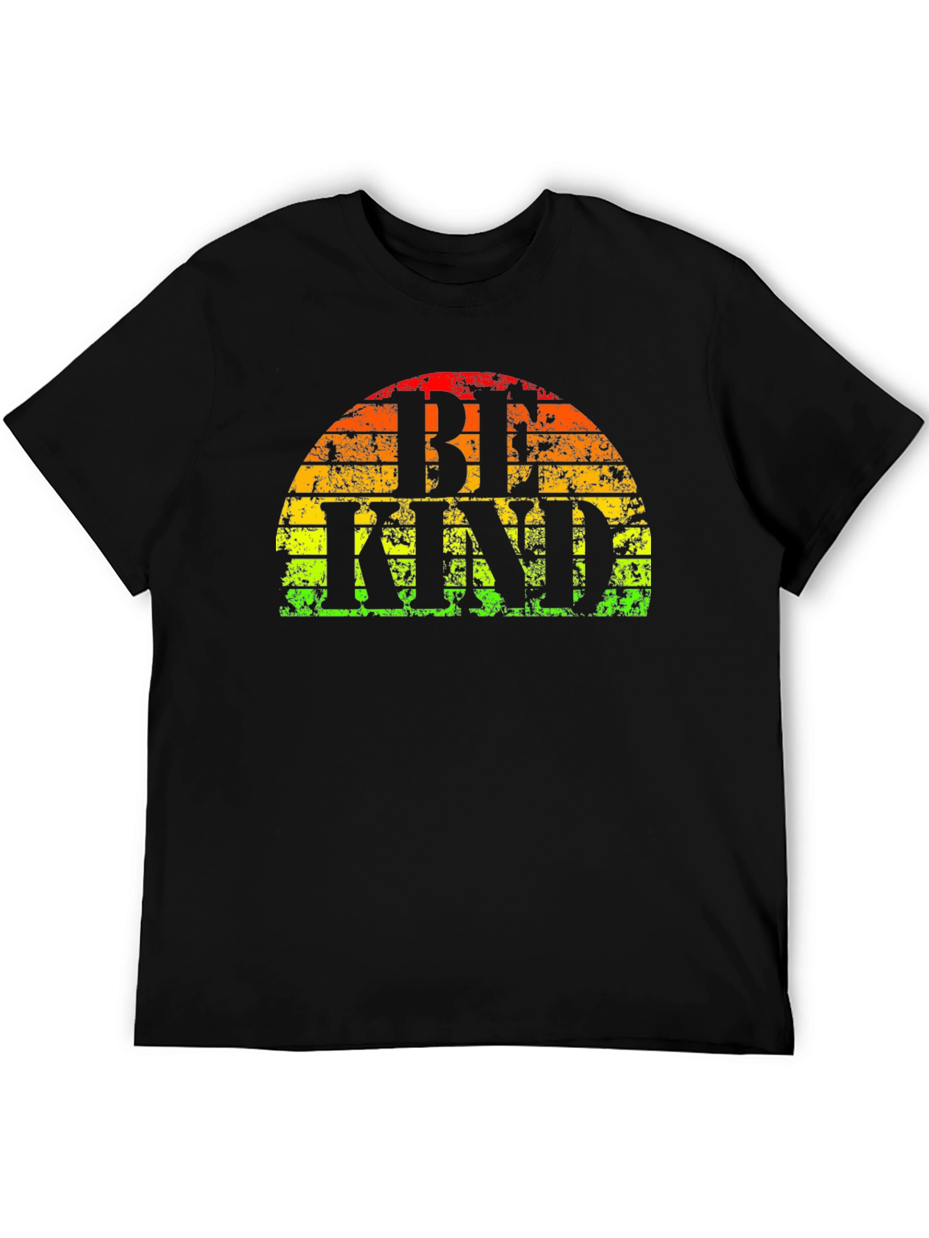 Be Kind T-Shirt - Retro Rainbow Graphic Tee