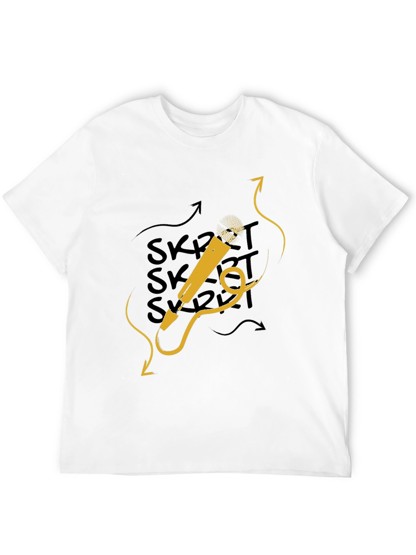Skrrt Microphone Graphic Tee - Black