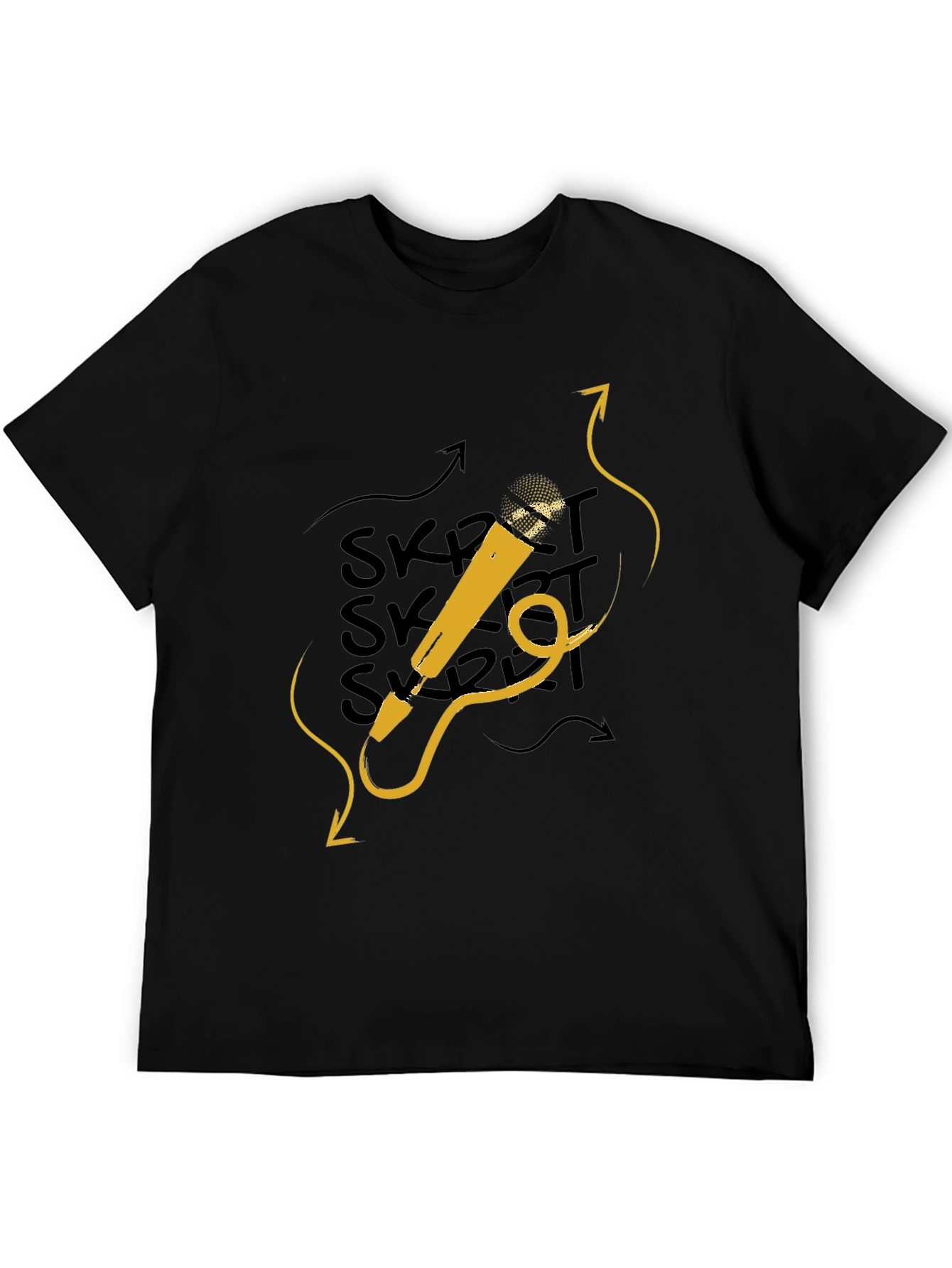 Skrrt Microphone Graphic Tee - Black