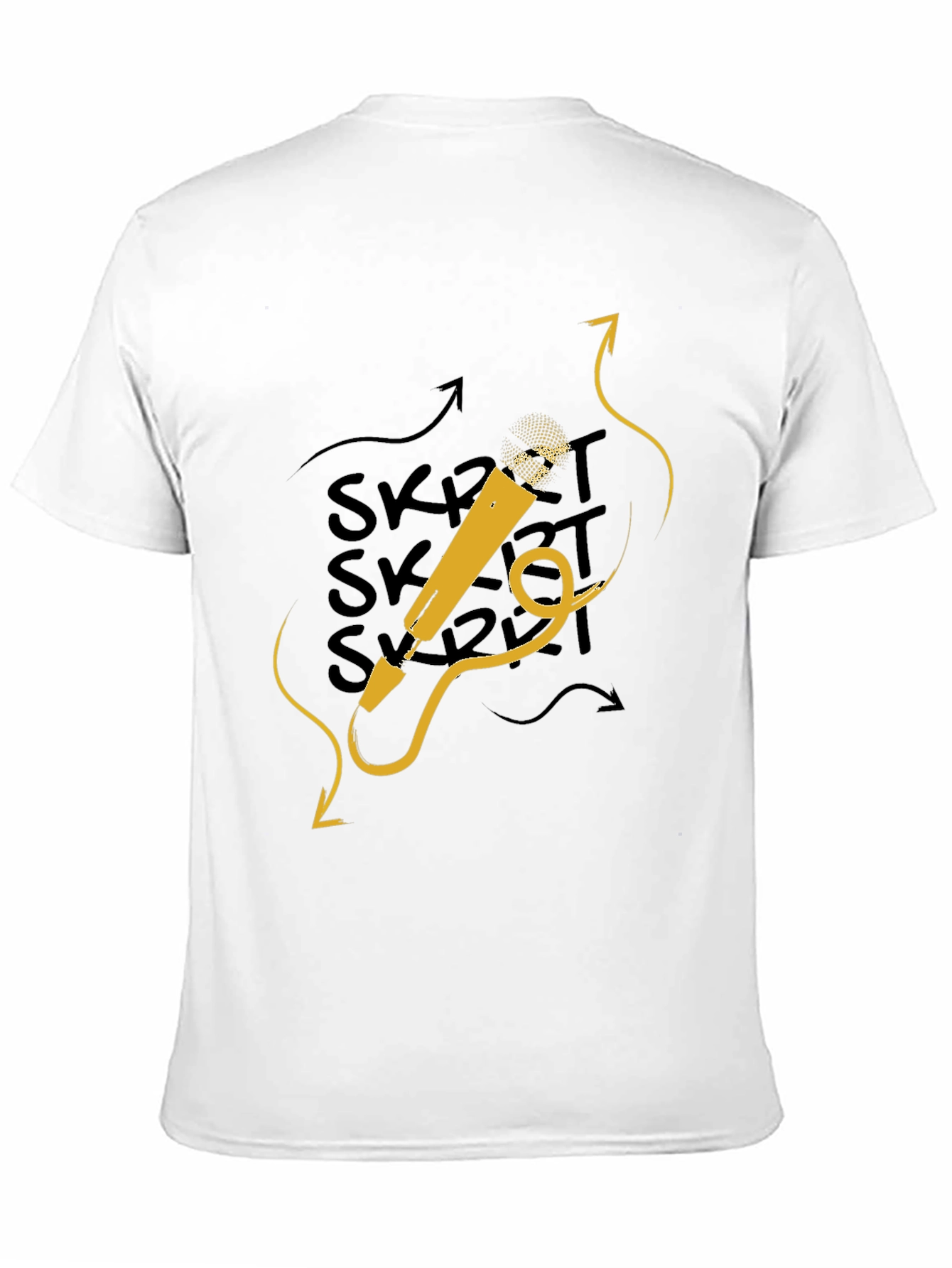 Skrrt Microphone Graphic Tee - Black