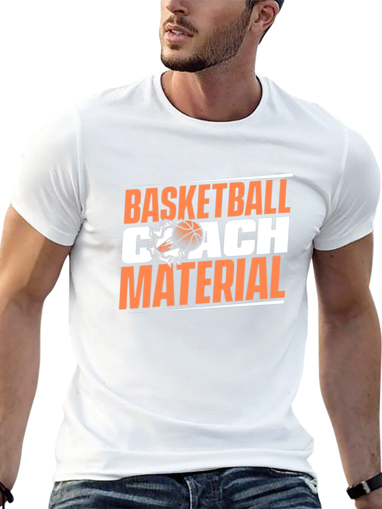 Basketball Coach Material T-Shirt - Black Tee